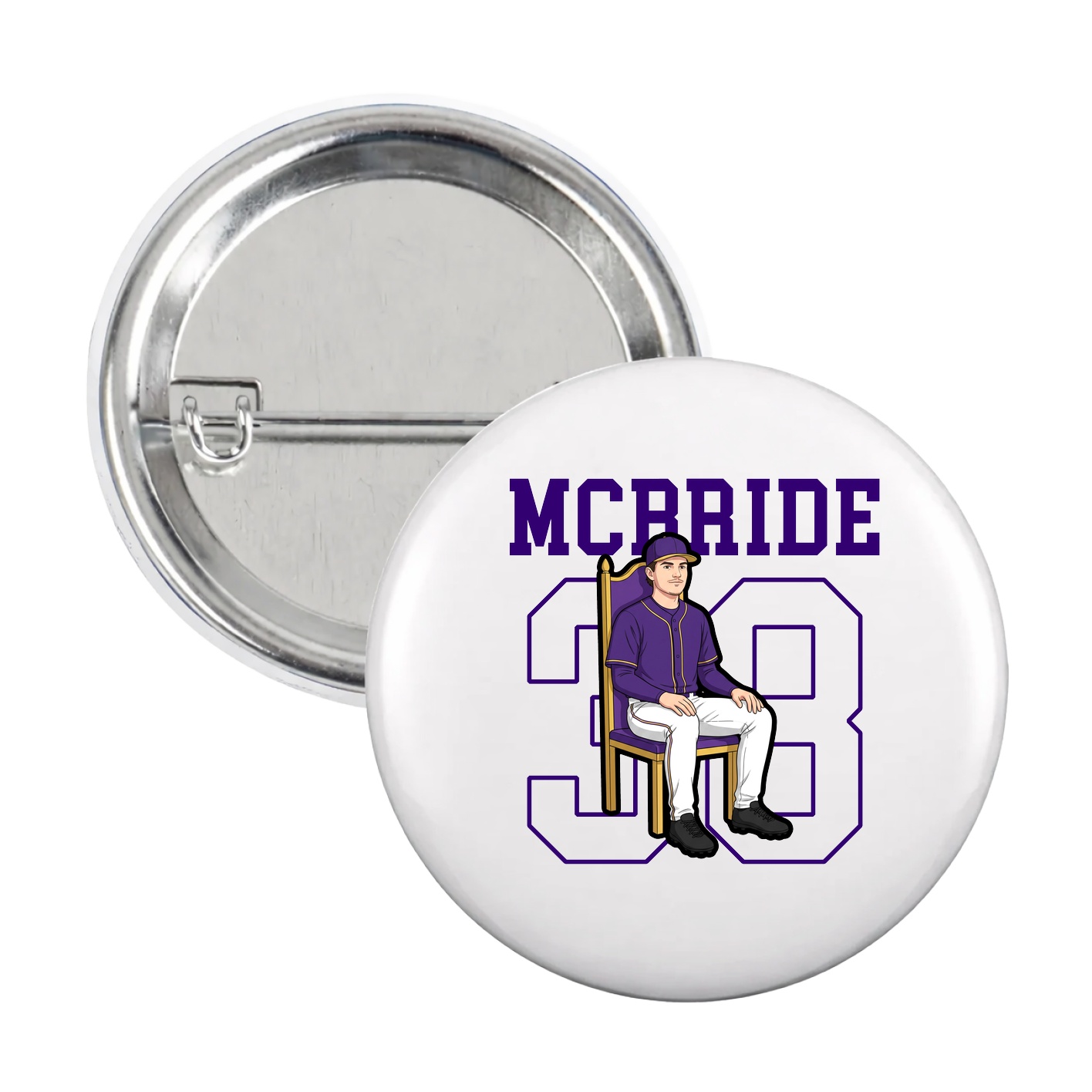 Game Day Button — Shirsey in White