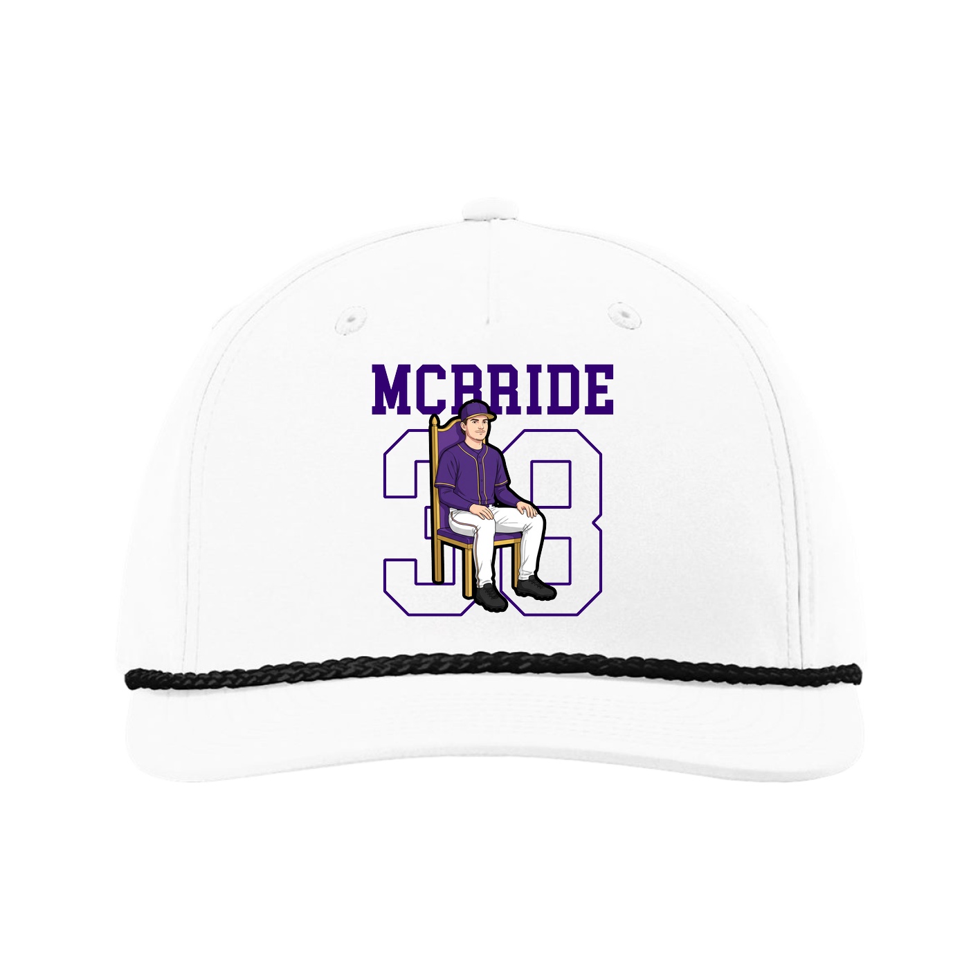 Five-Panel Classic Rope Cap — Shirsey in White