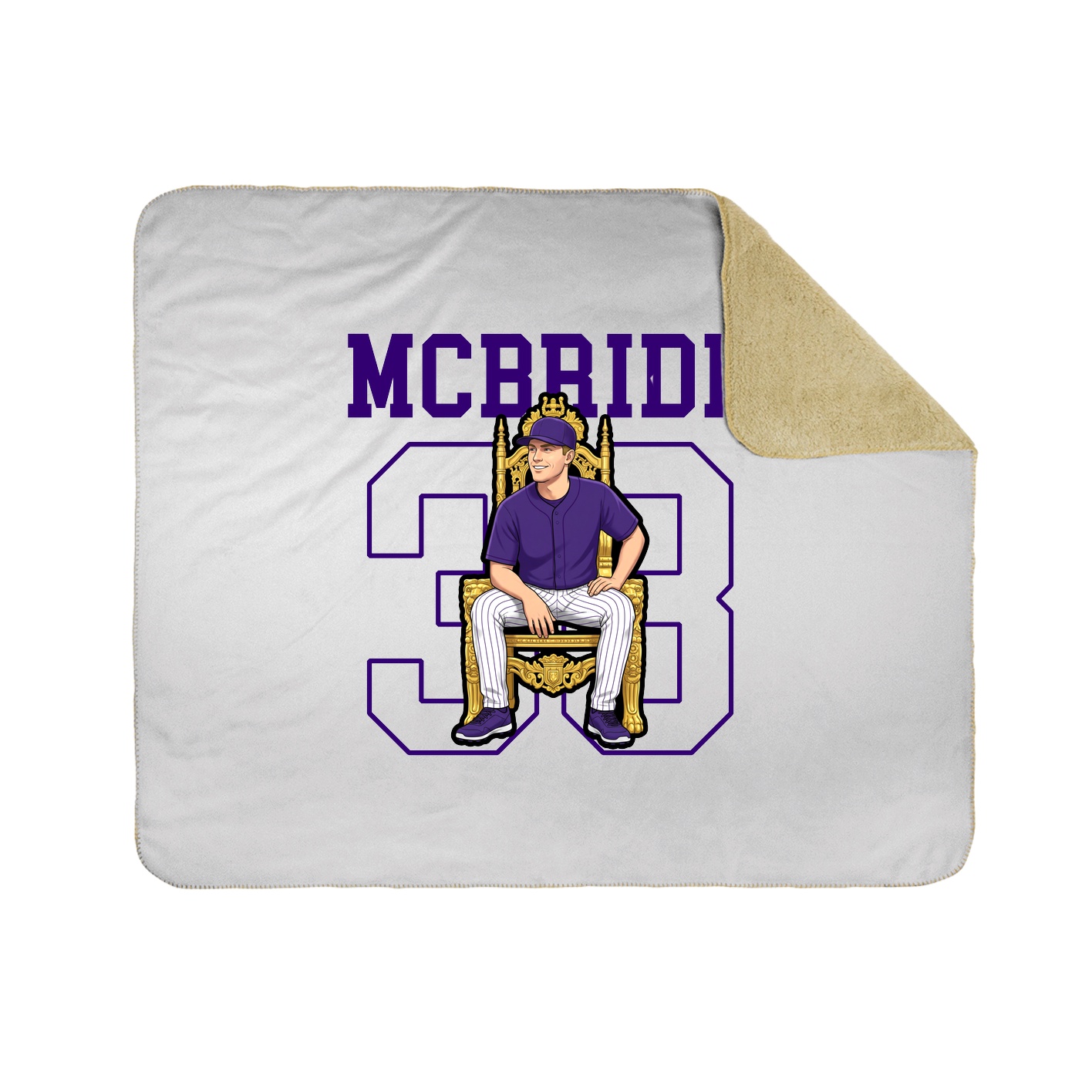 Throw Blanket — Shirsey in White