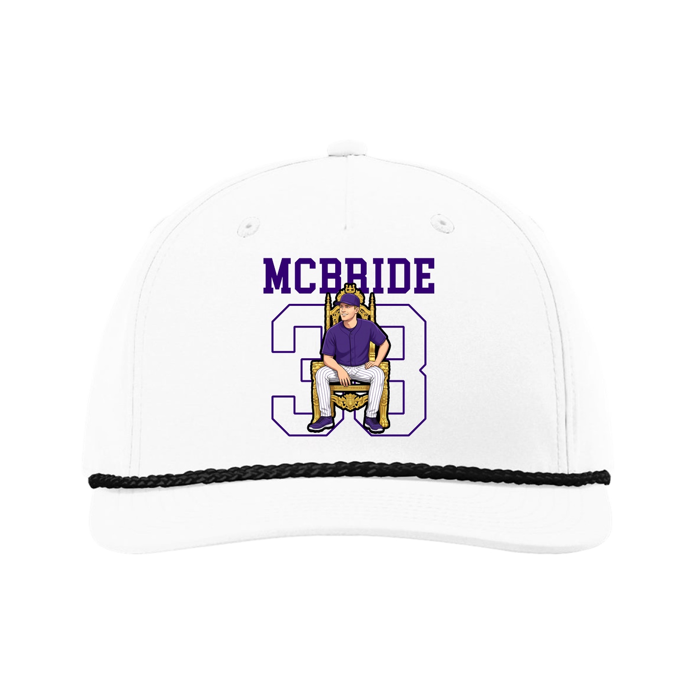 Five-Panel Classic Rope Cap — Shirsey in White