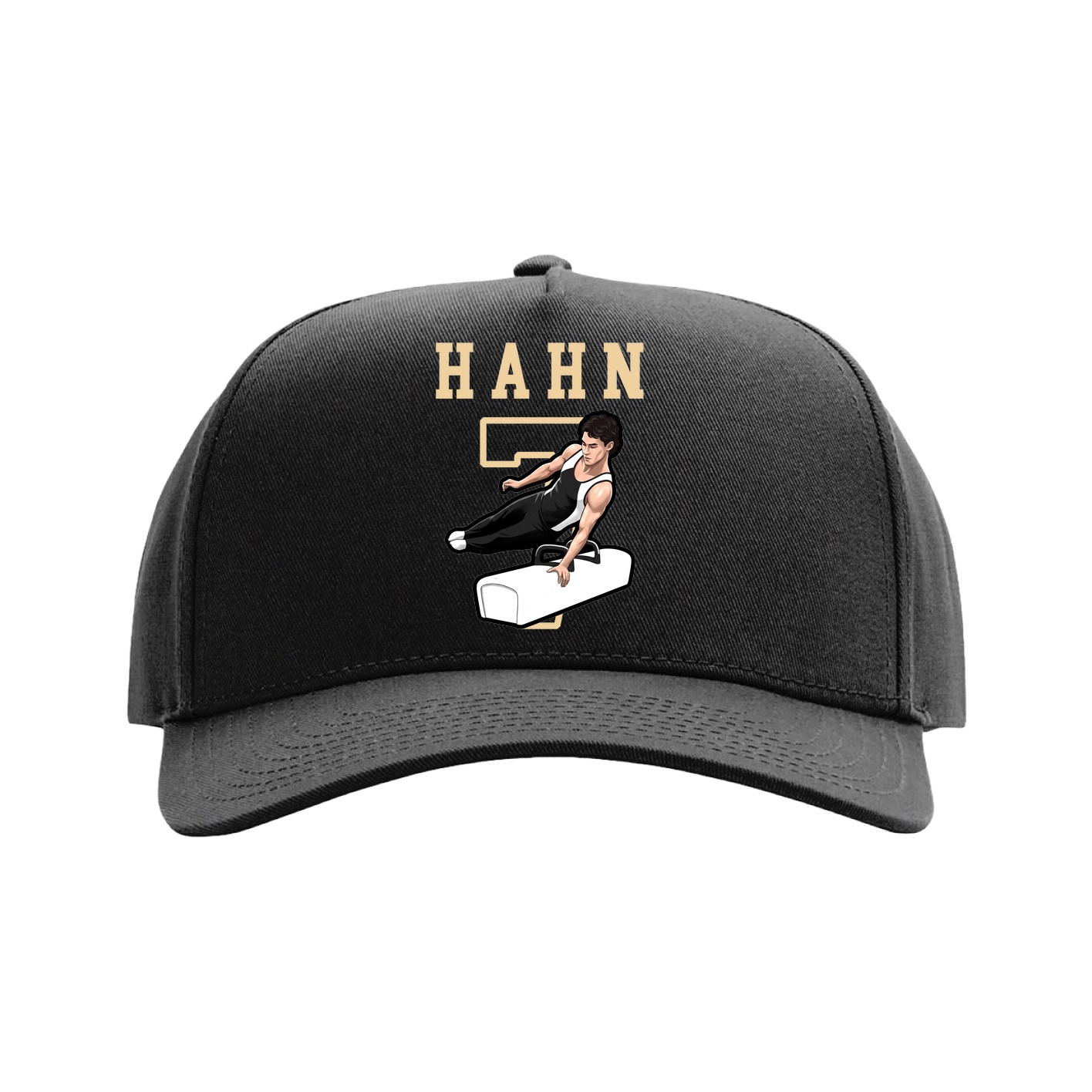 Full Fabric Five-Panel Champ Cap — Shirsey in Black