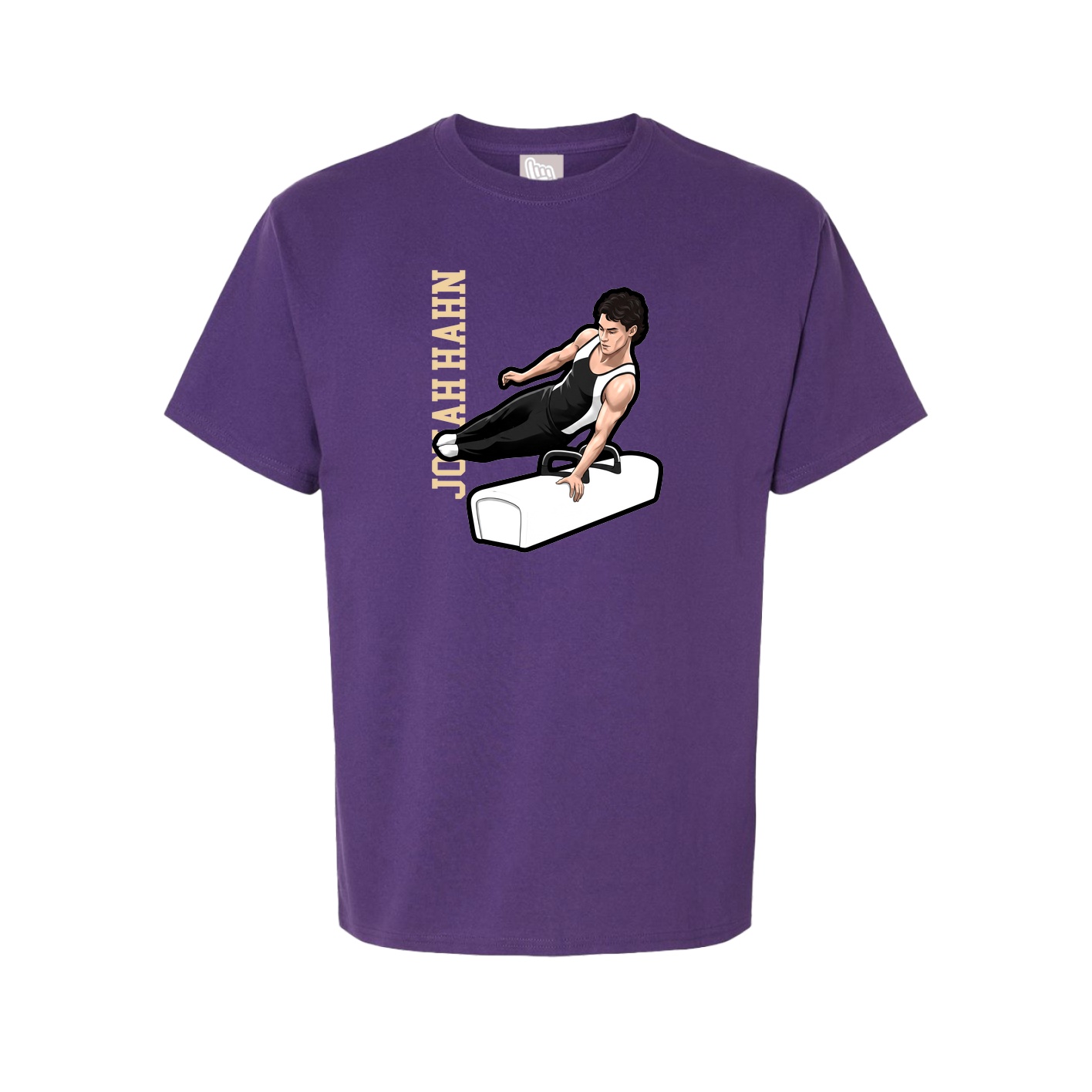 Tee — Name Vertical in Purple