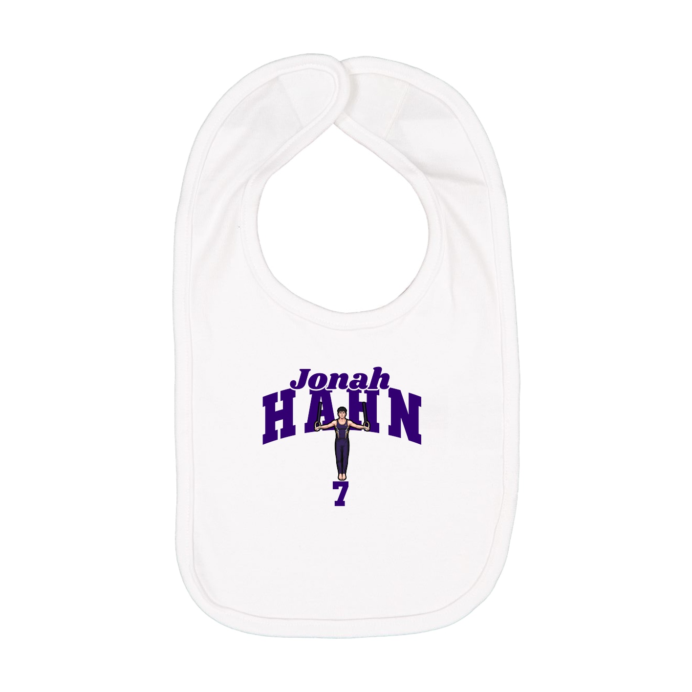 Infant Bib — Signature Arch in White