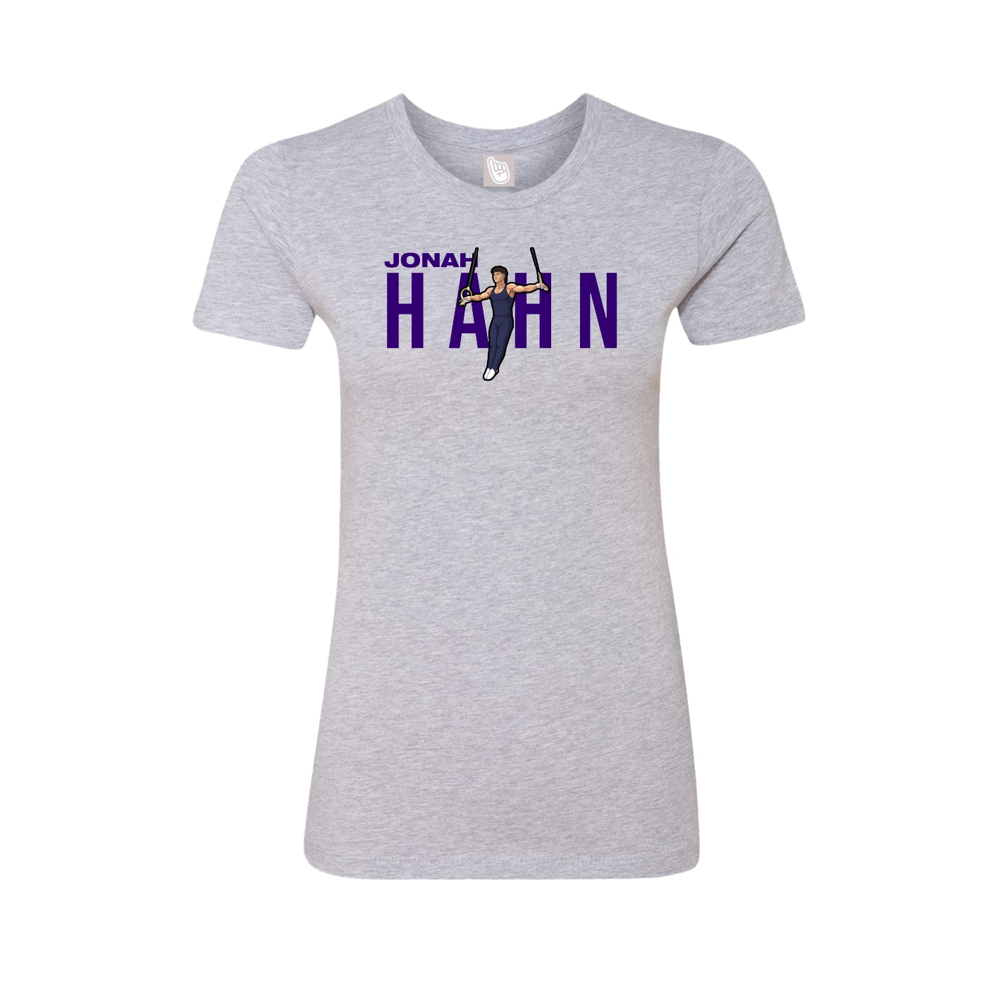 Fitted Women's Tee — Player Name in Grey