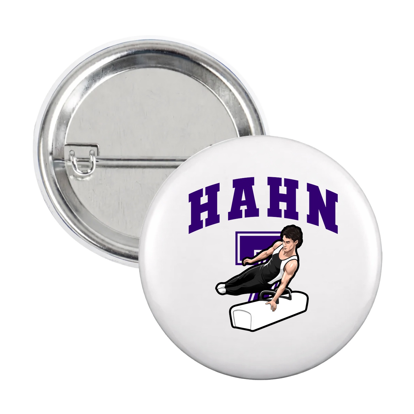 Game Day Button — Number in White