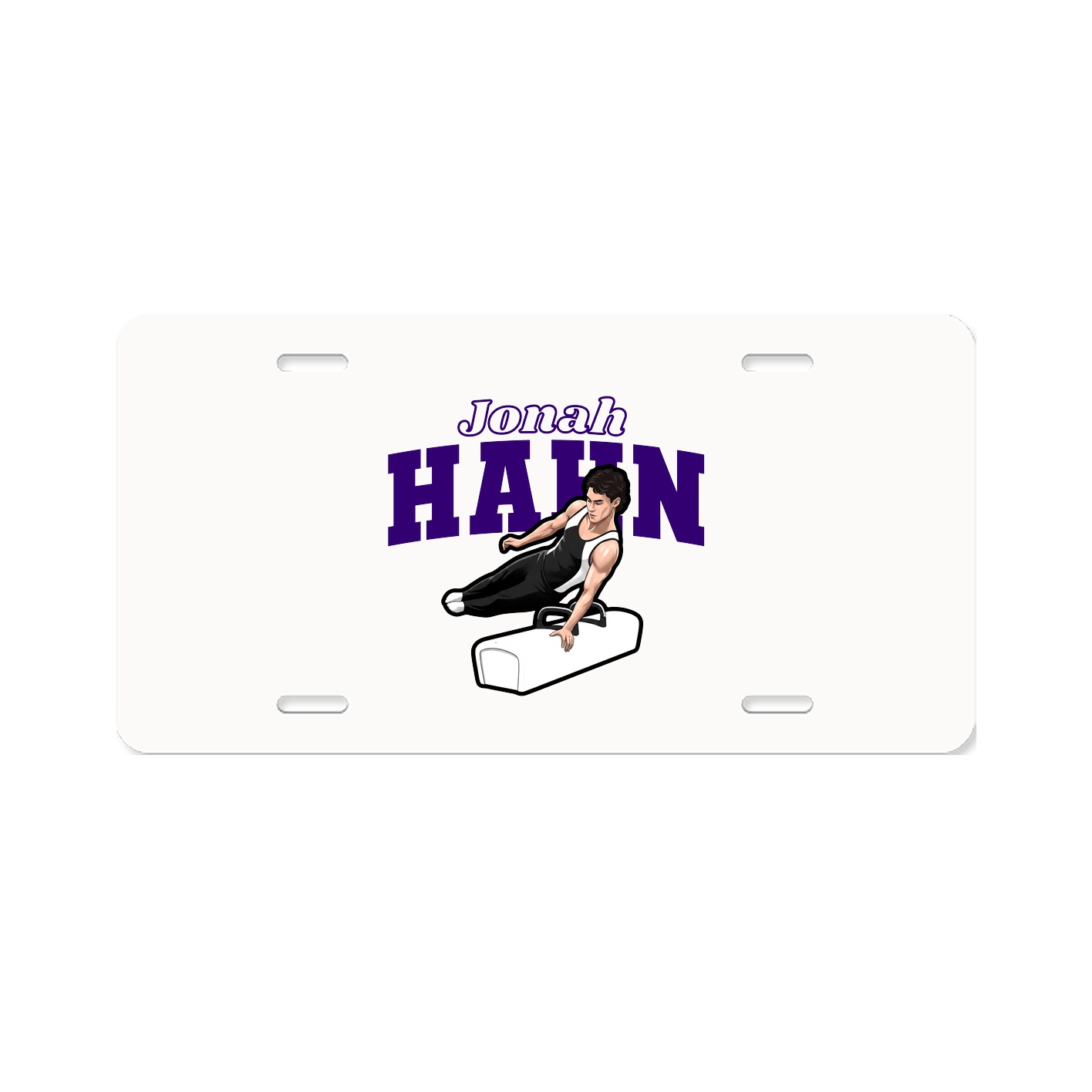 License Plate — Name Arch in Classic
