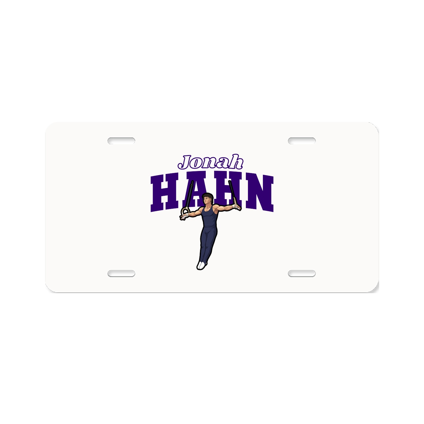 License Plate — Name Arch in Classic