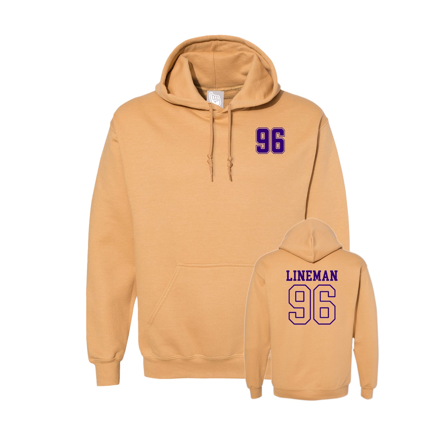 Hoodie — Chest Back in Vegas Gold