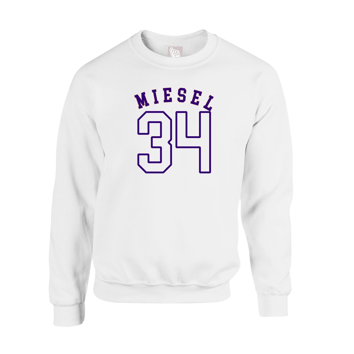 Fleece Crew — Shirsey Arch in White