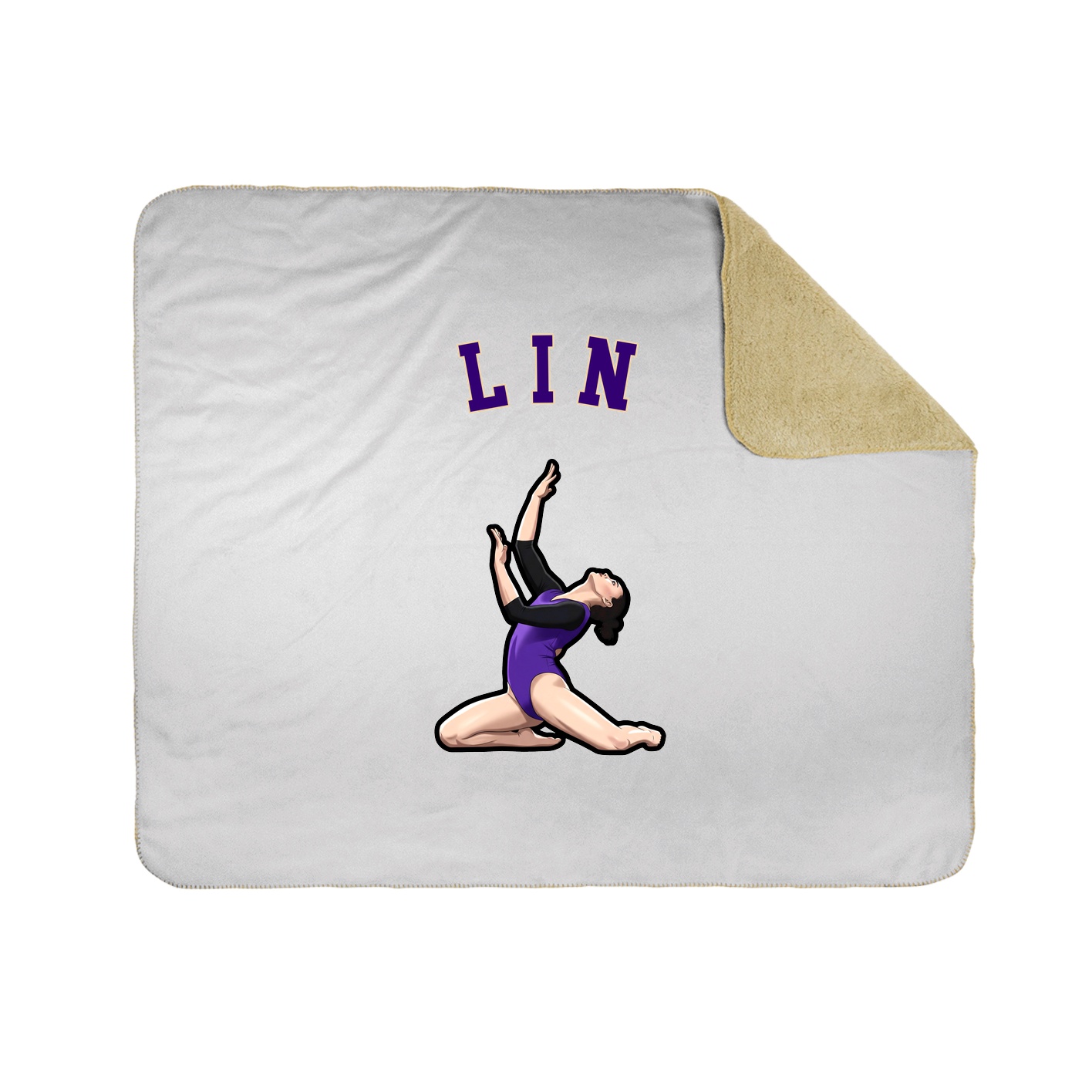 50x60 Sherpa Lined Throw Blanket