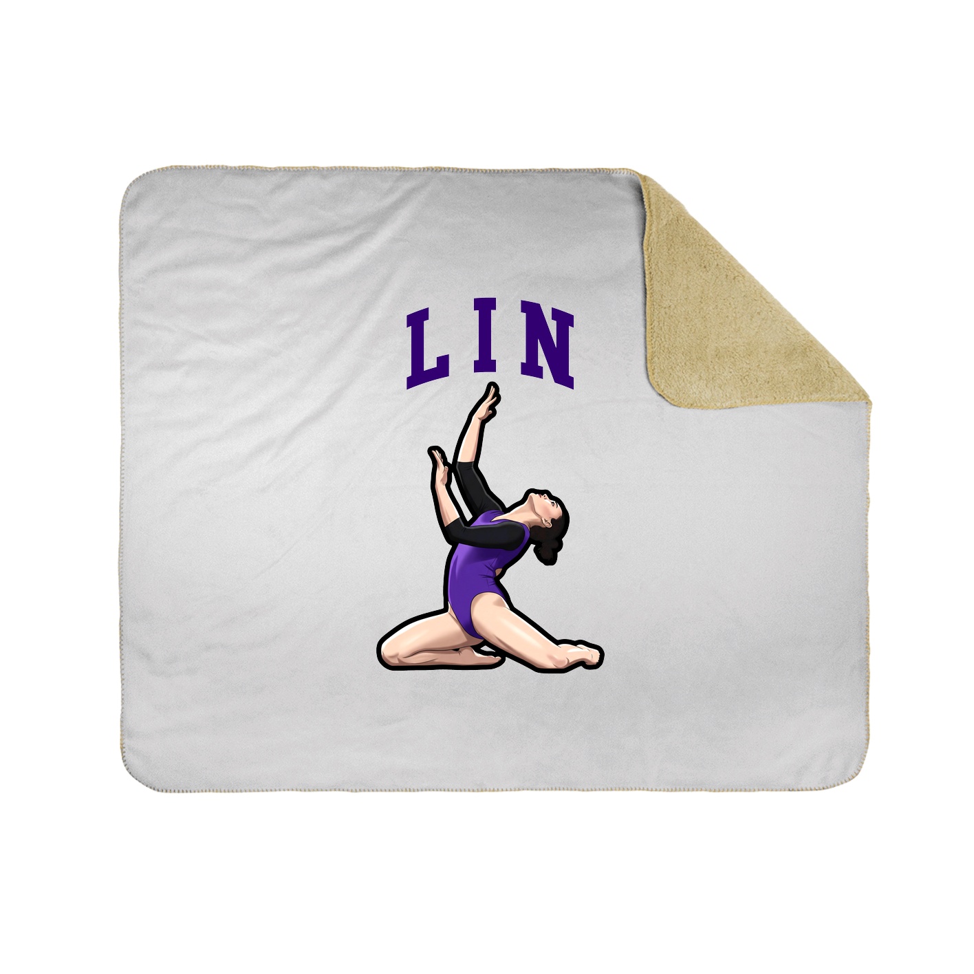 50x60 Sherpa Lined Throw Blanket