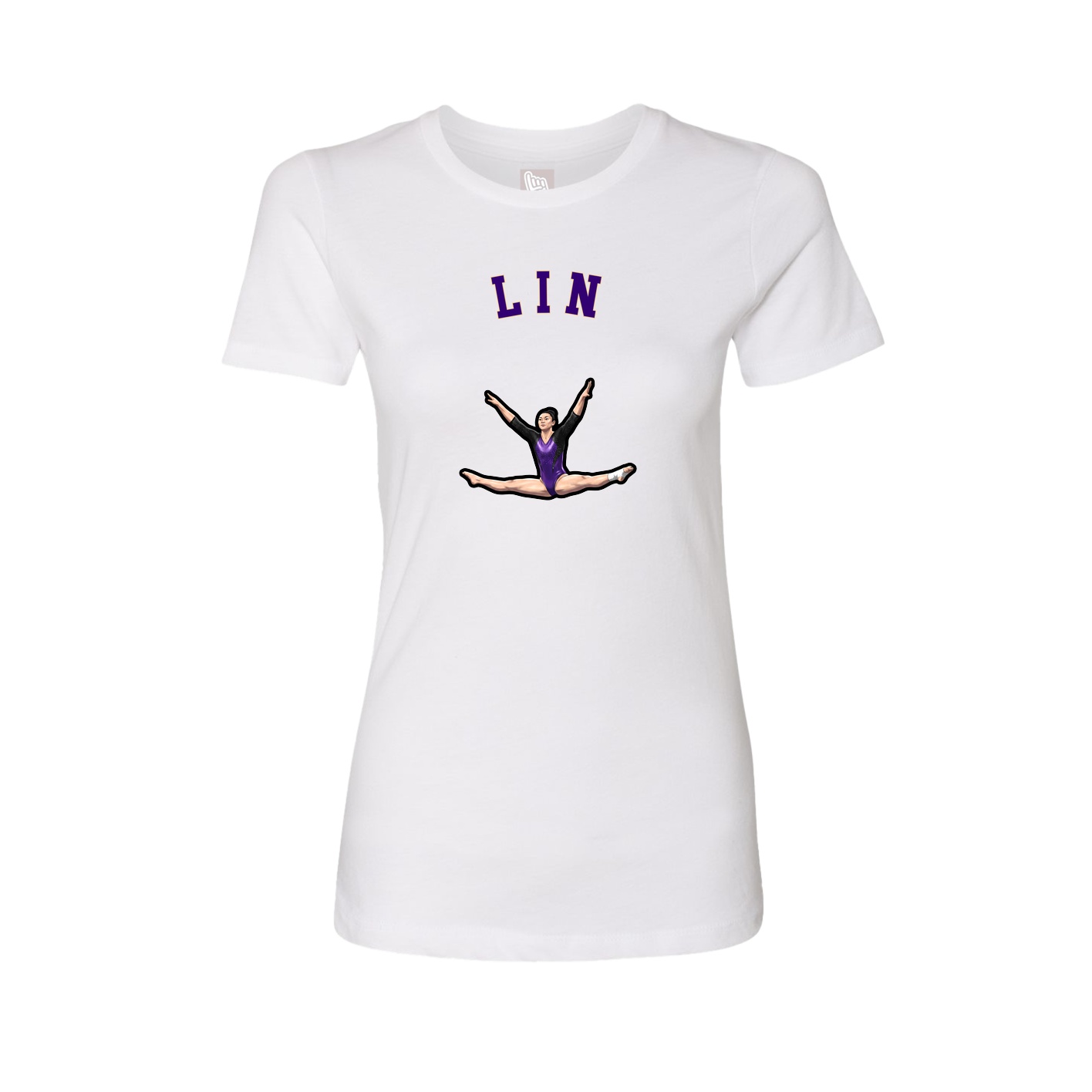 Fitted Women's Tee — Shirsey Arch in White