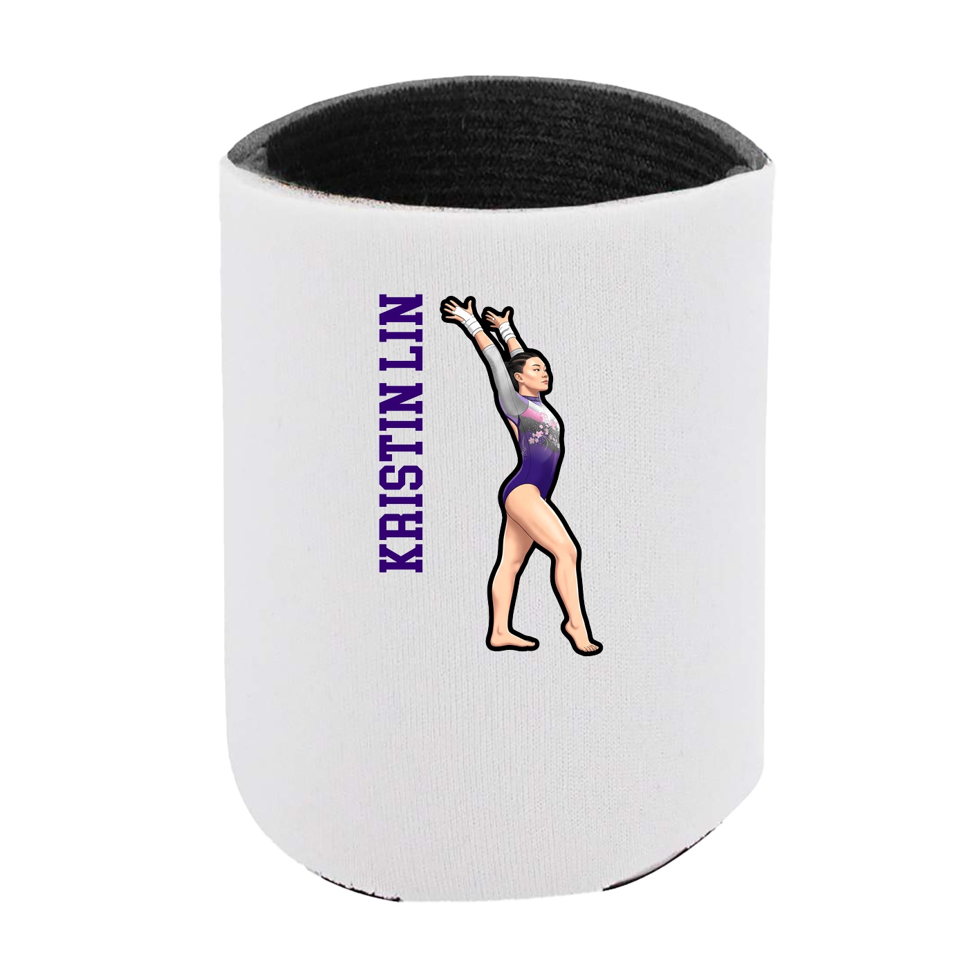 Can Holder — Name Vertical in White