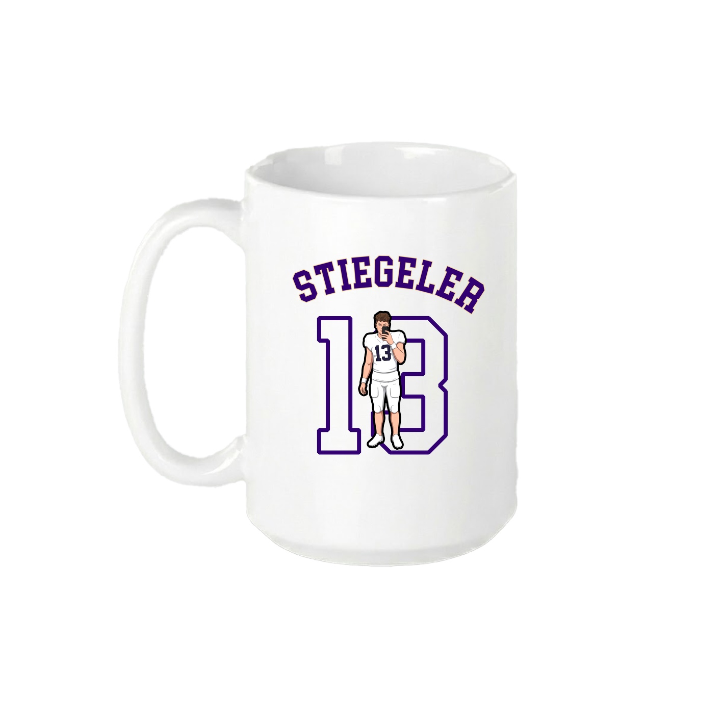 15oz Coffee Mug — Shirsey Arch in White