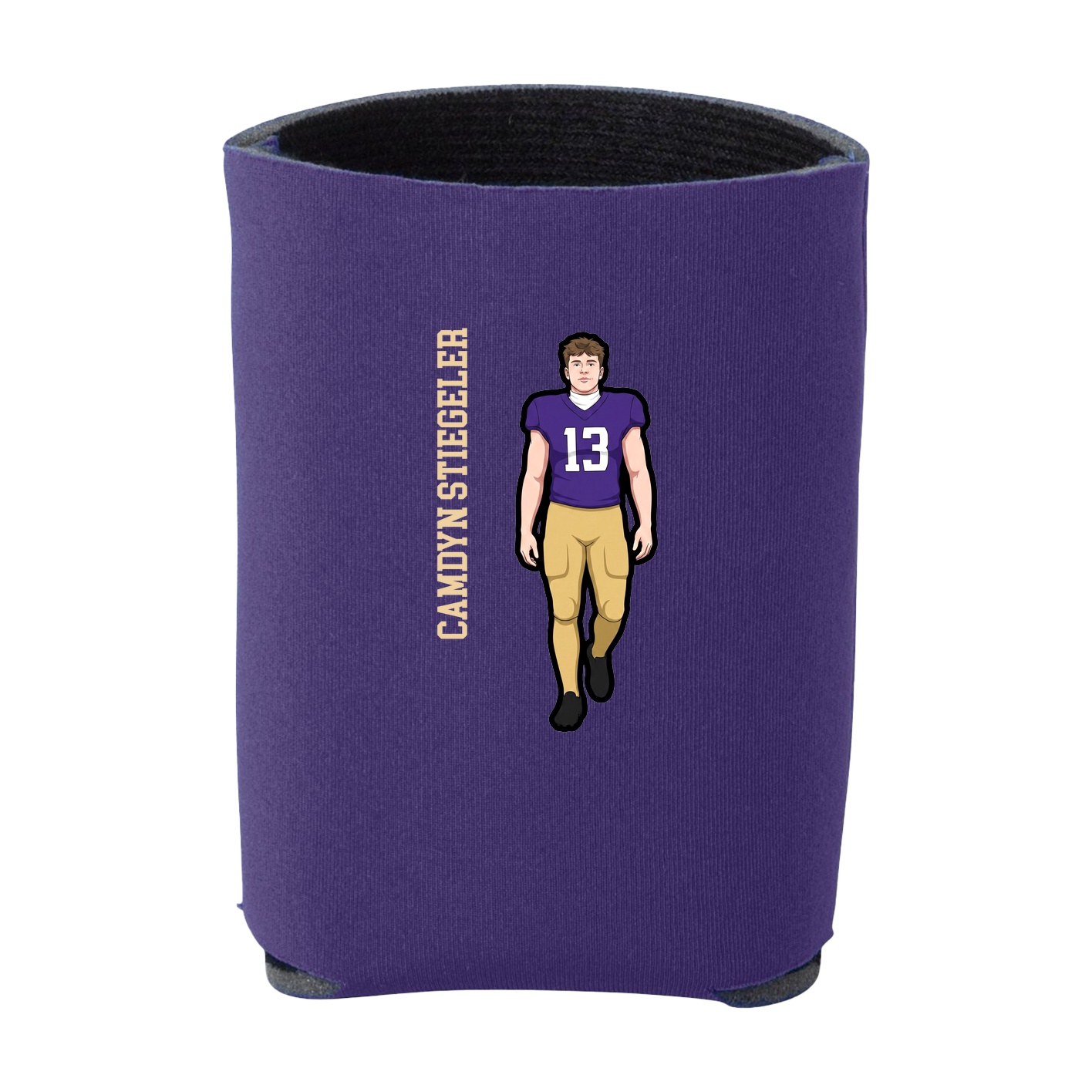 Can Holder — Name Vertical in Purple