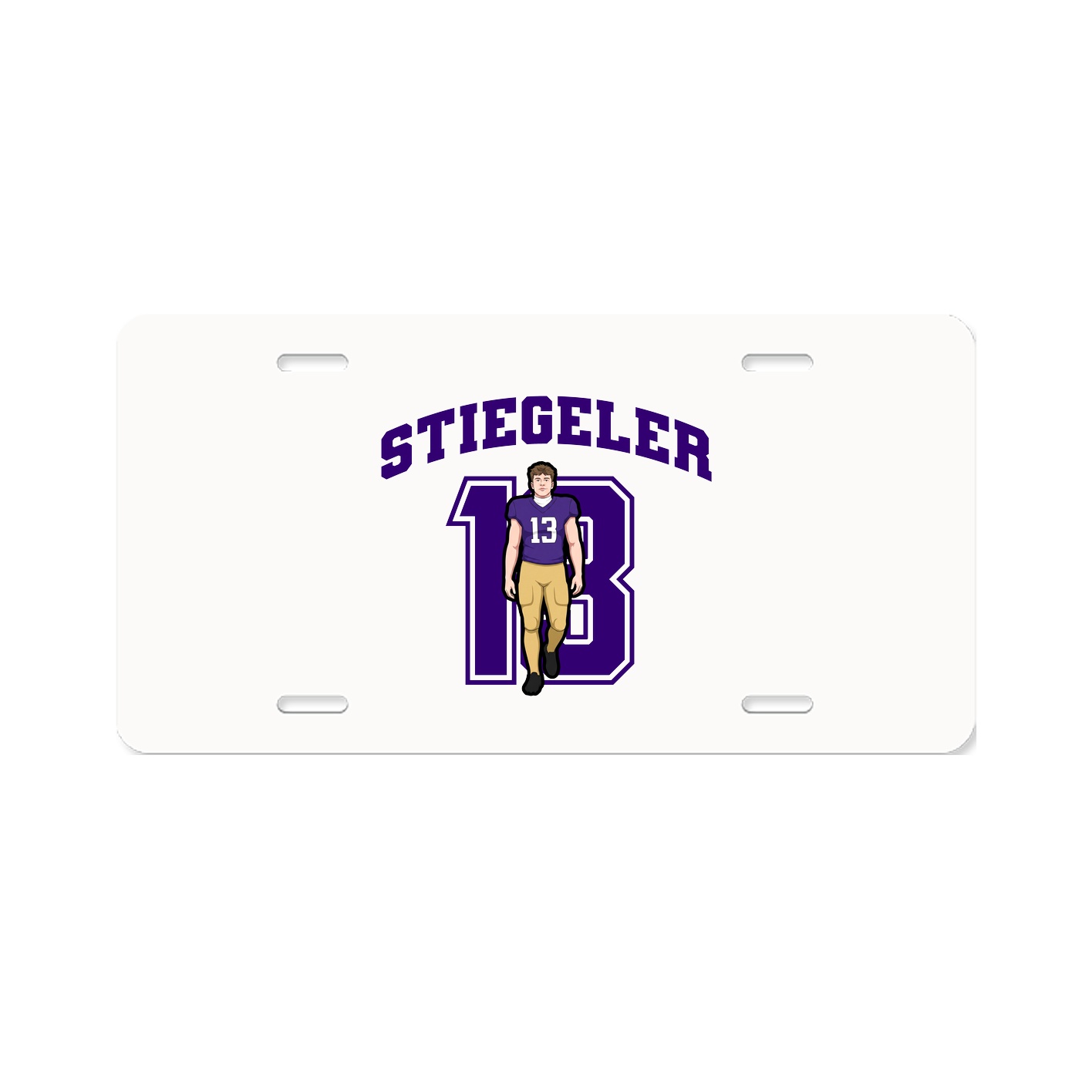 License Plate — Number in Classic