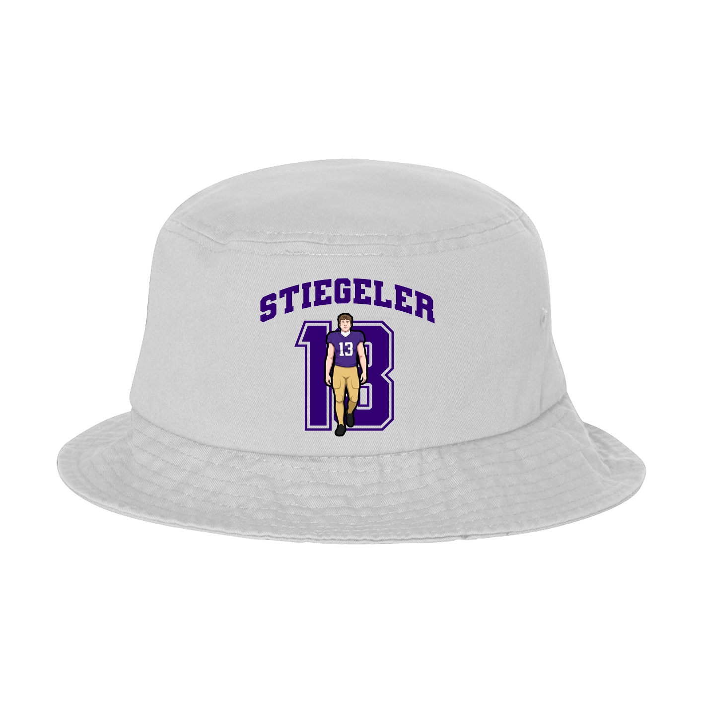 Bucket Cap — Number in White