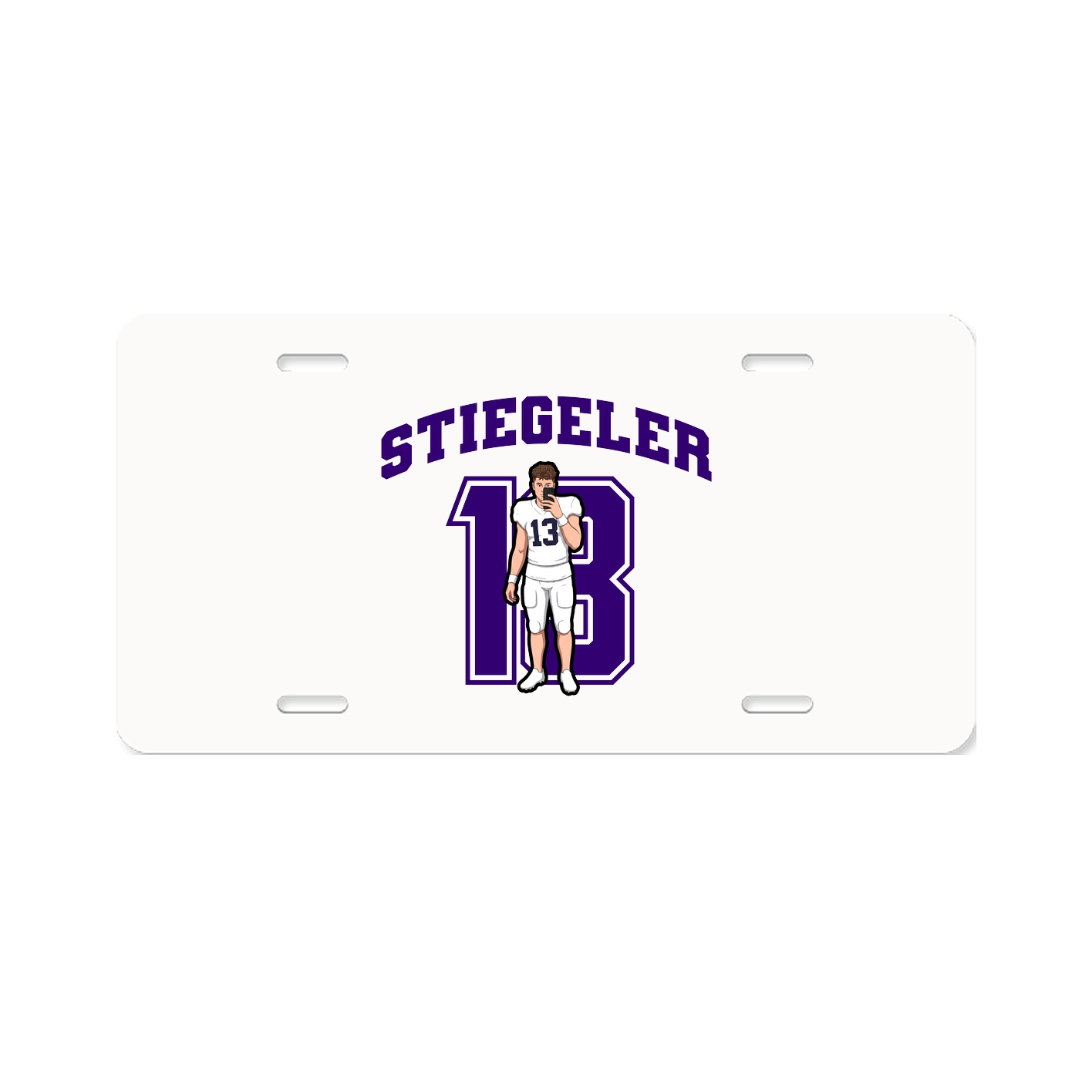License Plate — Number in Classic