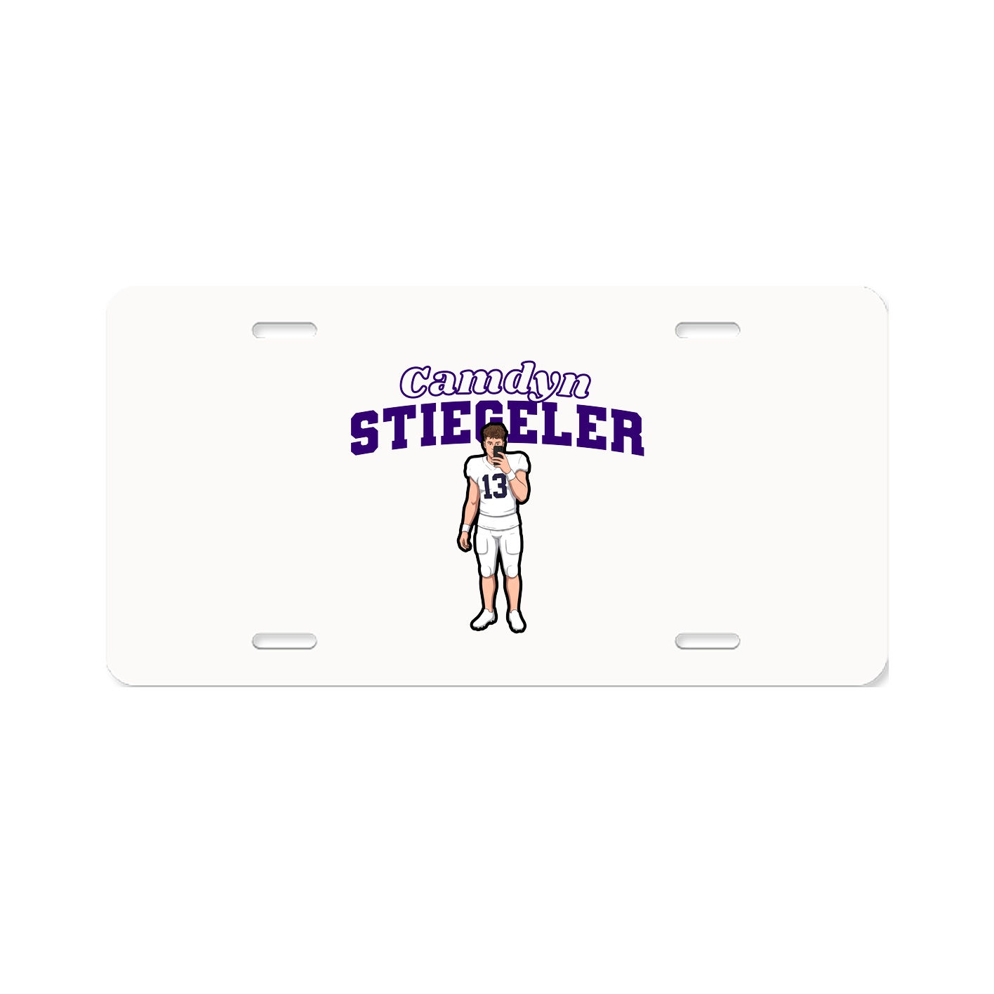 License Plate — Name Arch in Classic