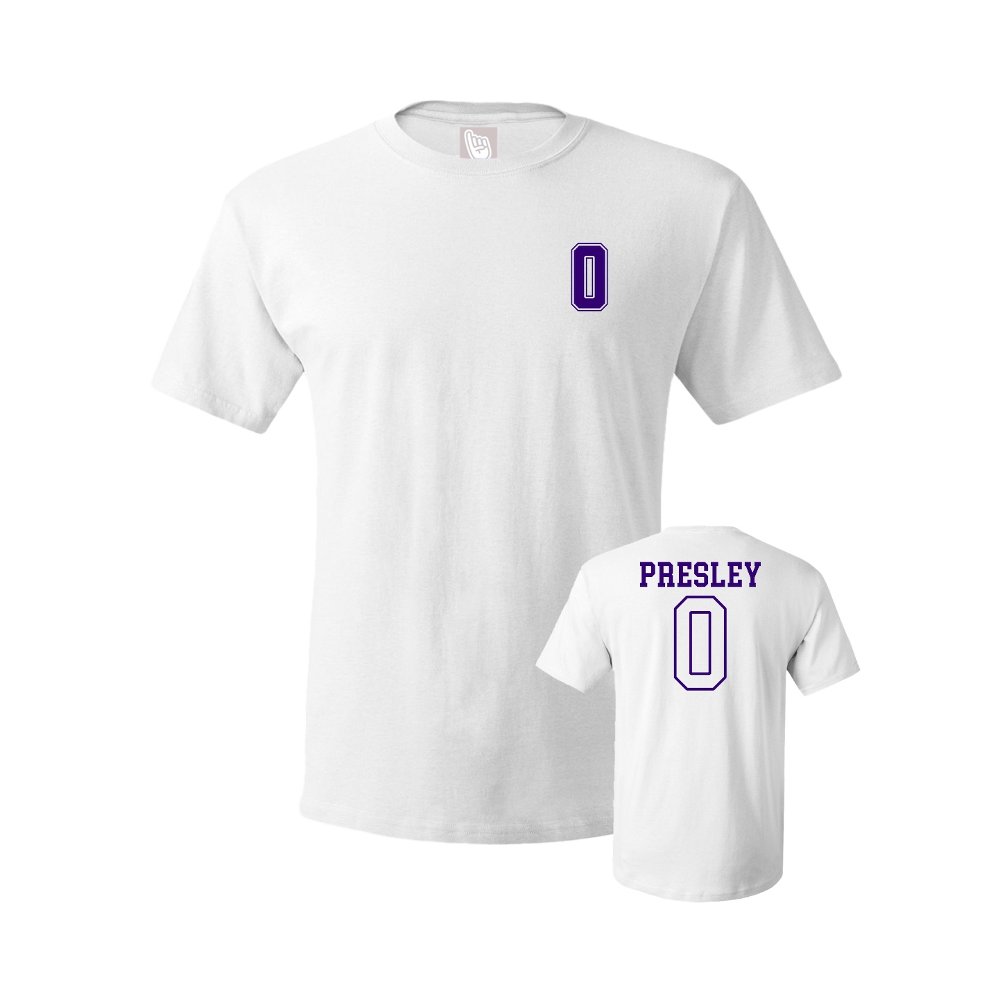 Youth Tee — Chest Back in White