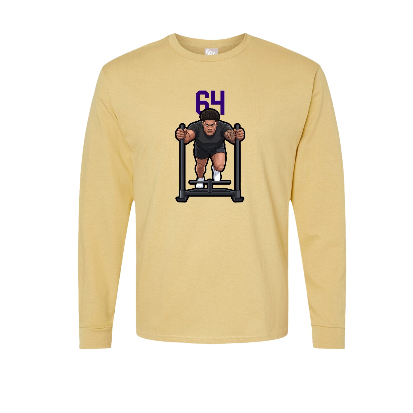 Long Sleeve Tee — Number Top in Vegas Gold