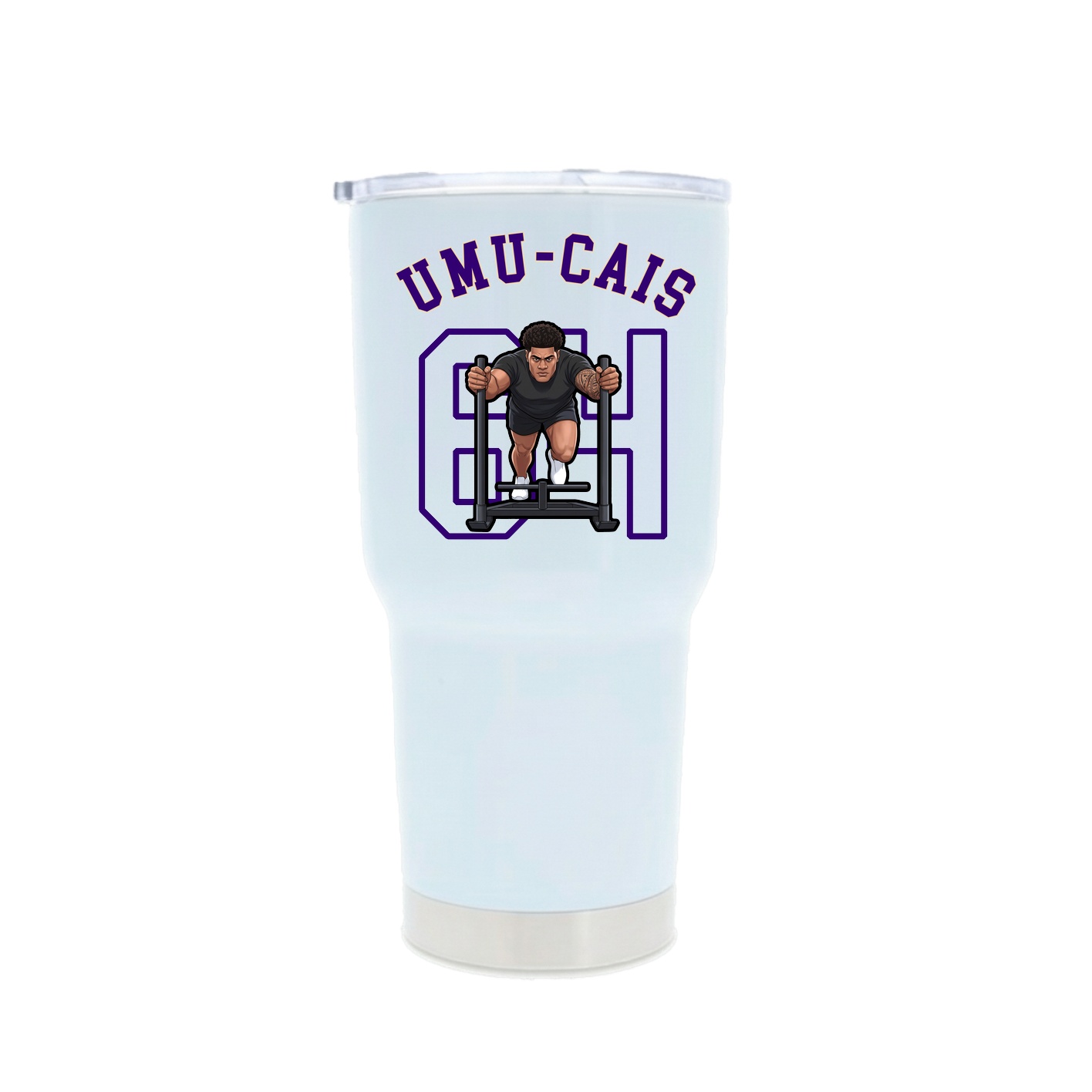 30oz Stainless Steel Tumbler — Shirsey Arch in White
