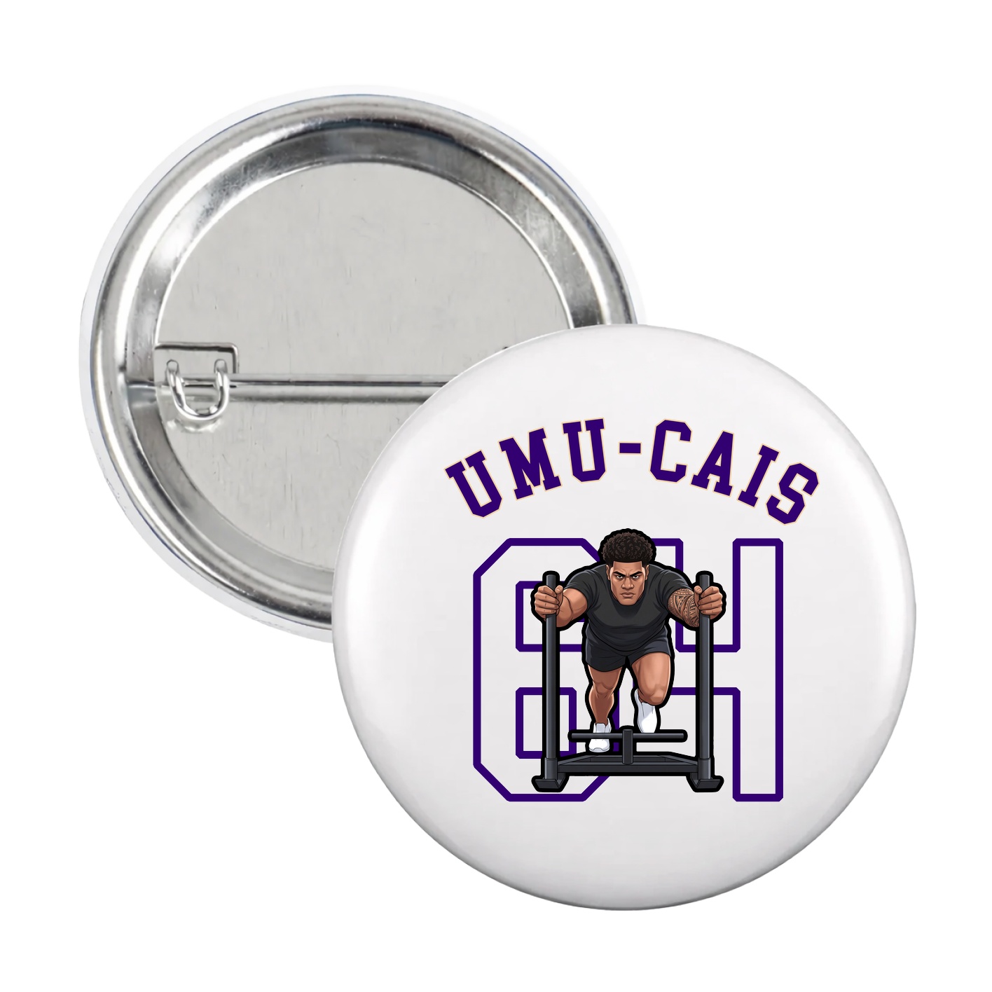 Game Day Button — Shirsey Arch in White