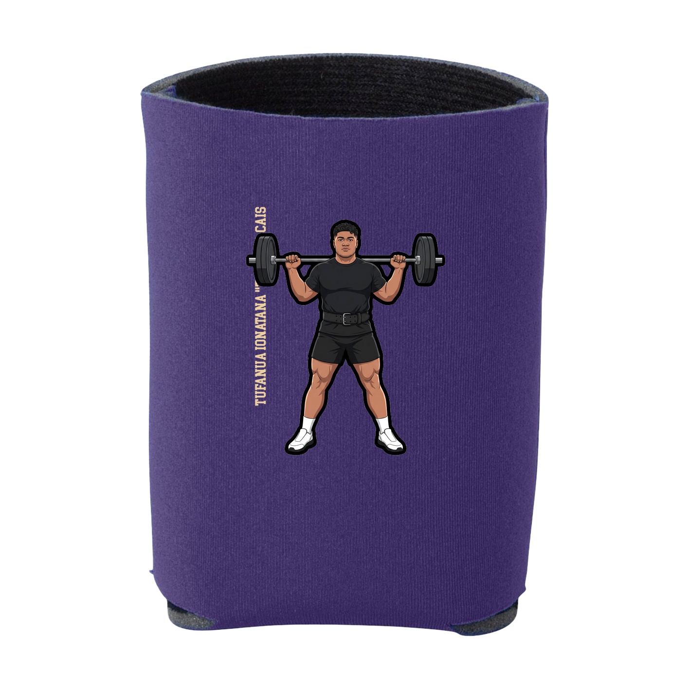 Can Holder — Name Vertical in Purple