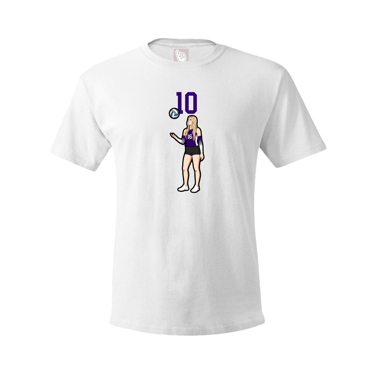 Tee — Number Top in White