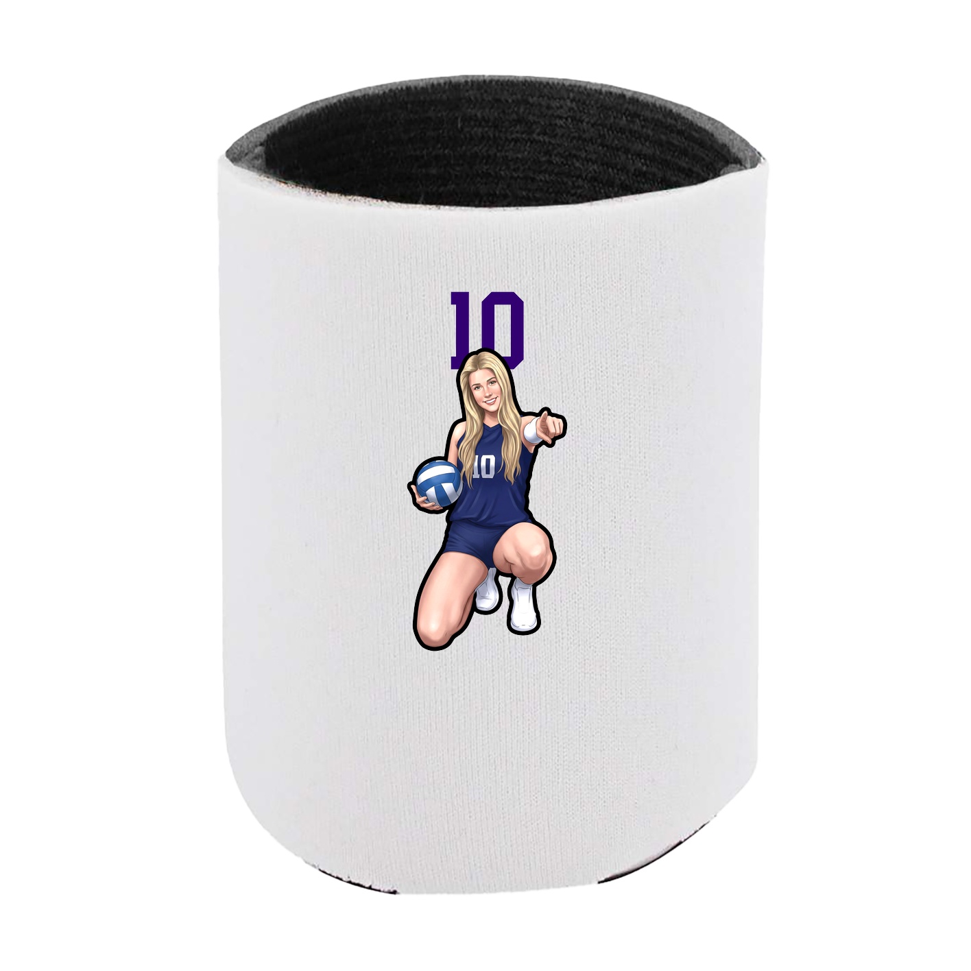 Can Holder — Number Top in White