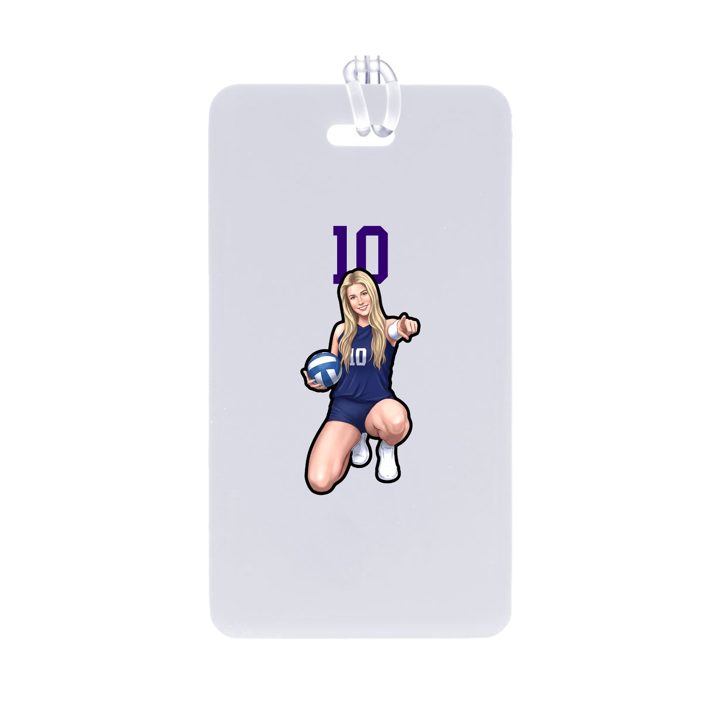 Bag Tag — Number Top in Classic
