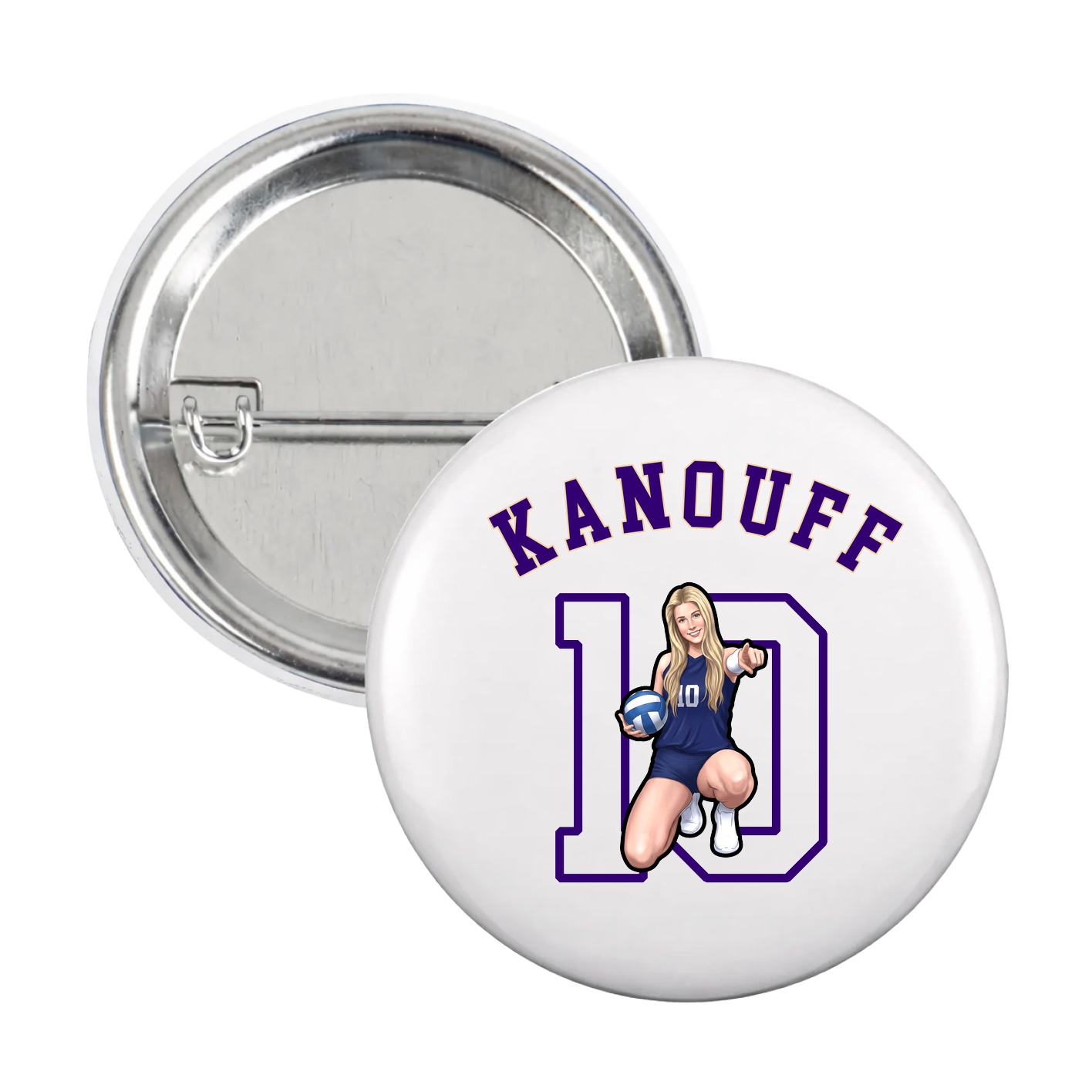 Game Day Button — Shirsey Arch in White