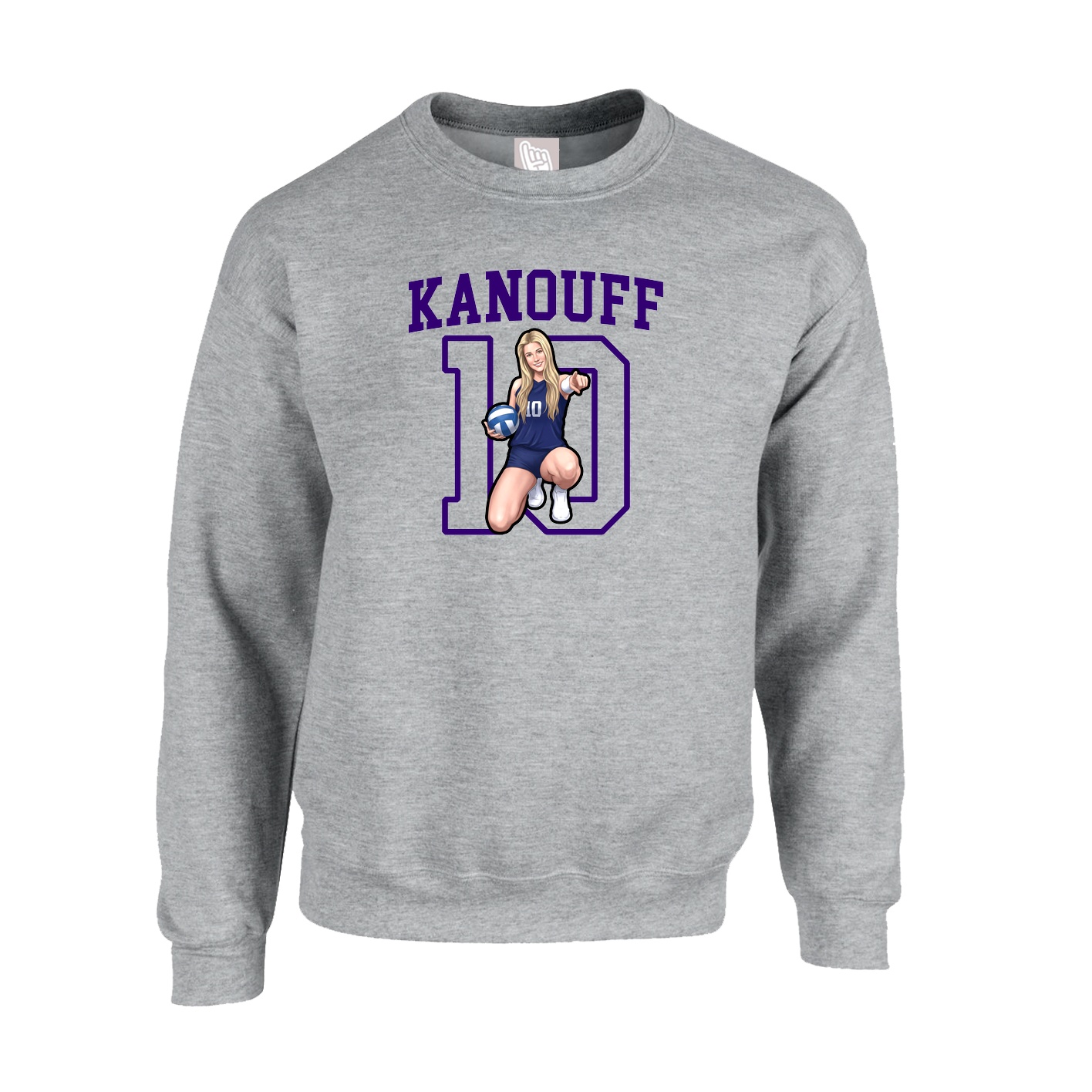 Fleece Crew — Shirsey in Grey