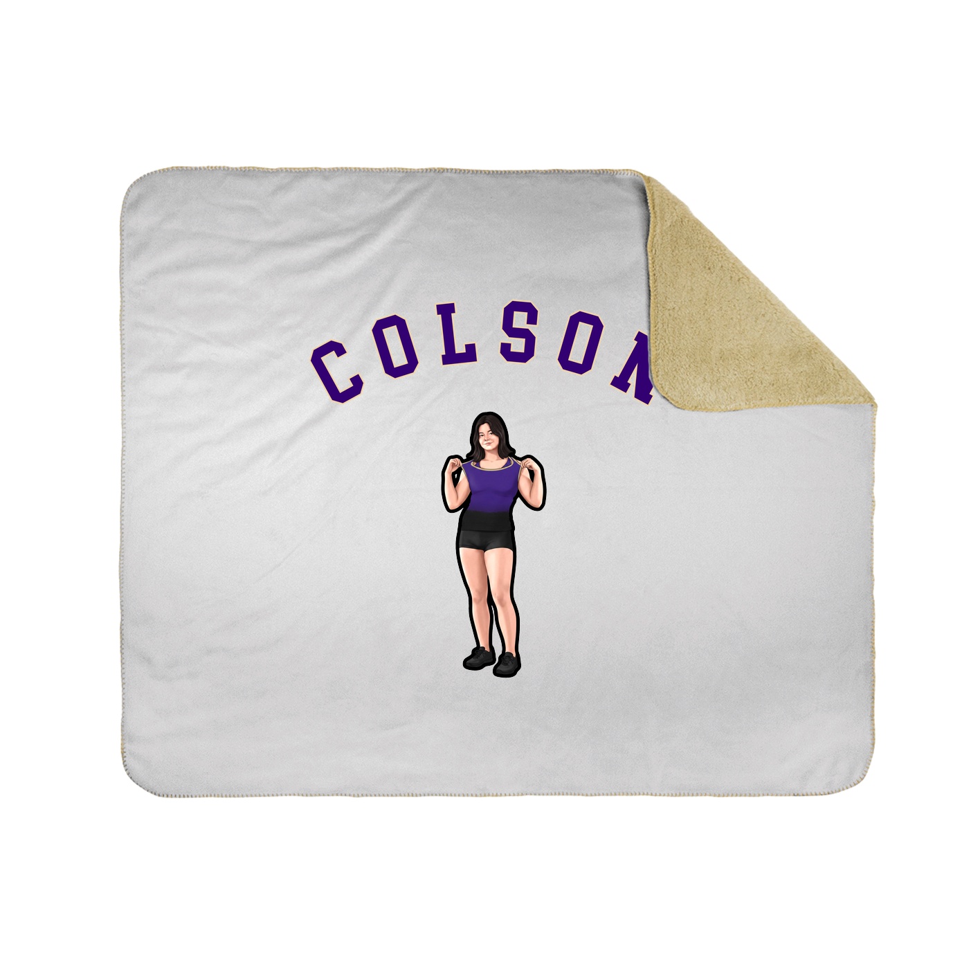 Throw Blanket — Shirsey Arch in White