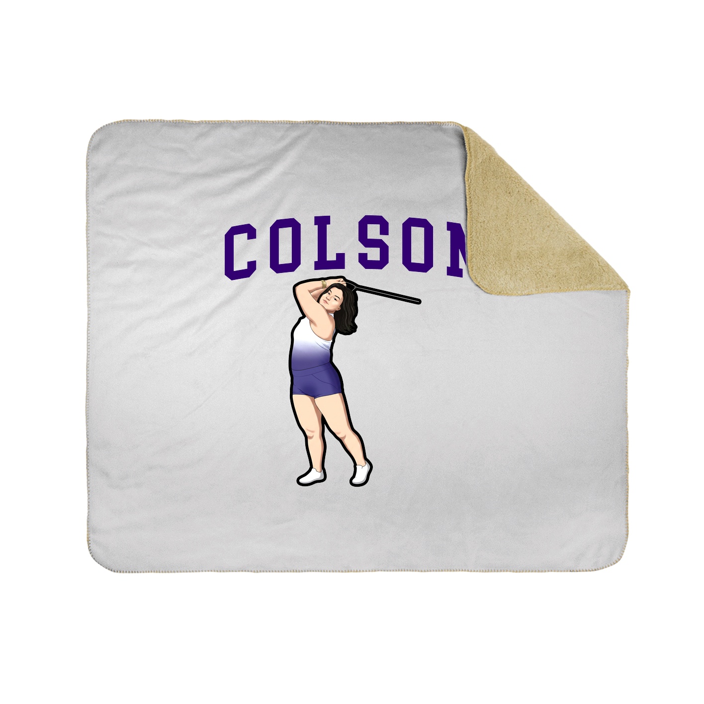 Throw Blanket — Shirsey in White