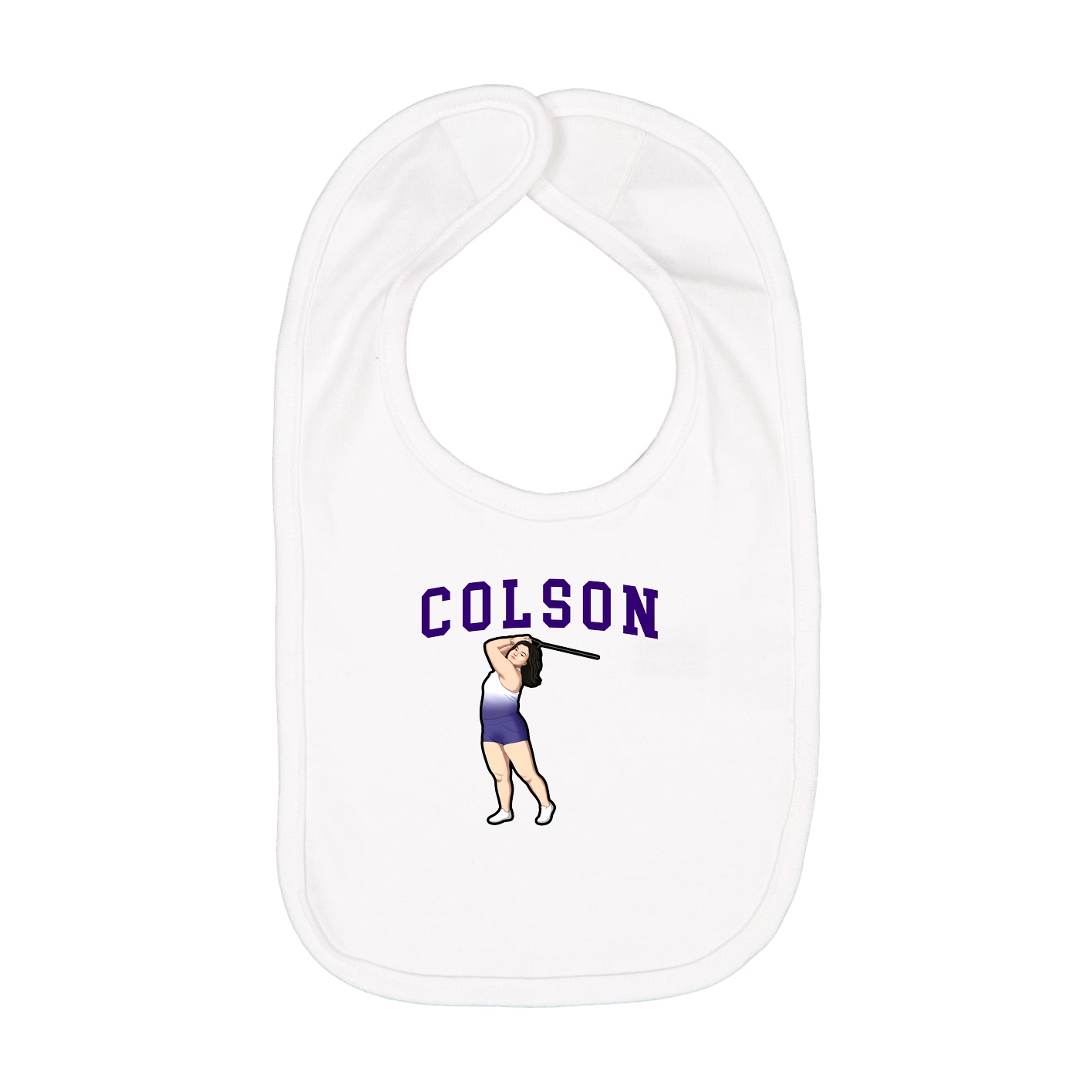 Infant Bib — Shirsey in White