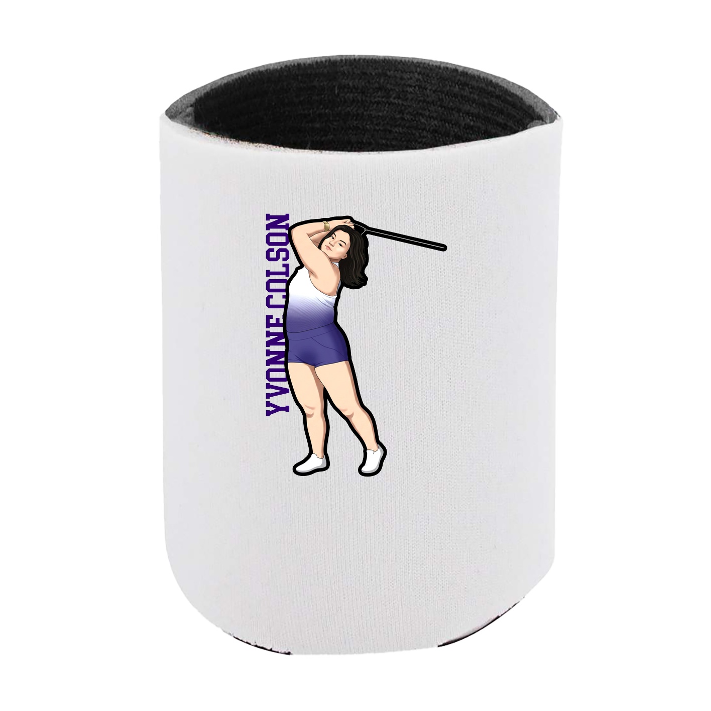 Can Holder — Name Vertical in White
