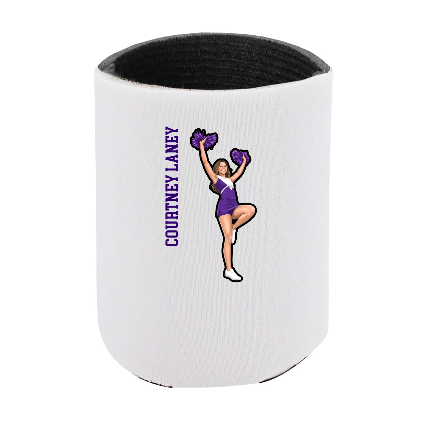 Can Holder — Name Vertical in White