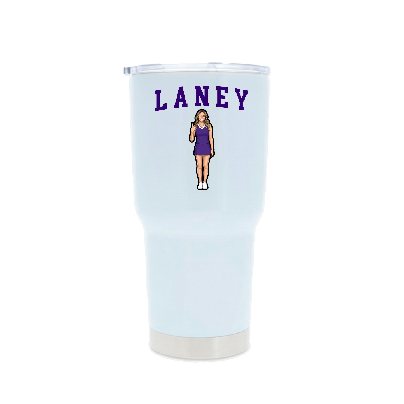 30oz Stainless Steel Tumbler — Shirsey in White