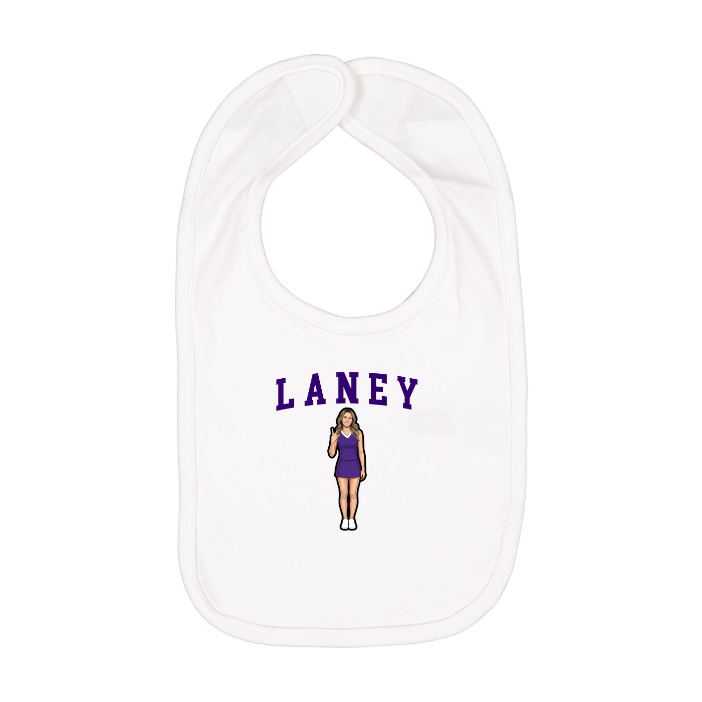 Infant Bib — Shirsey in White