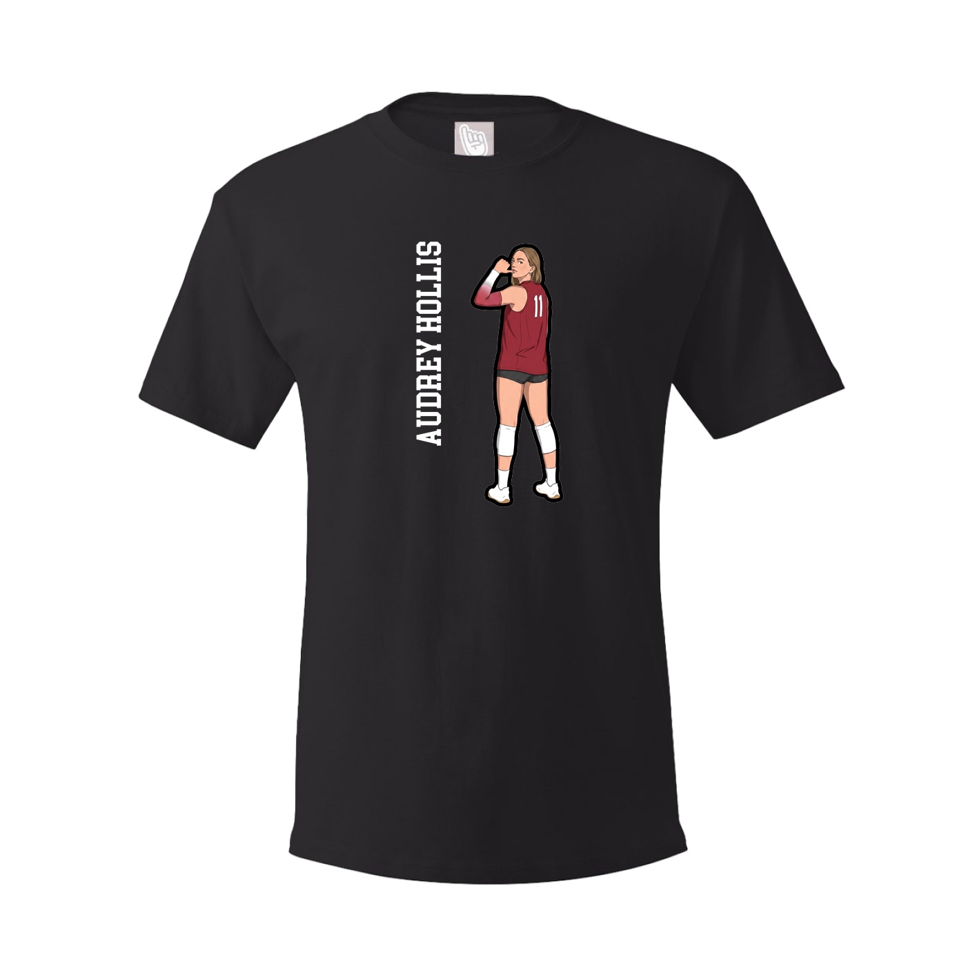 Tee — Name Vertical in Black