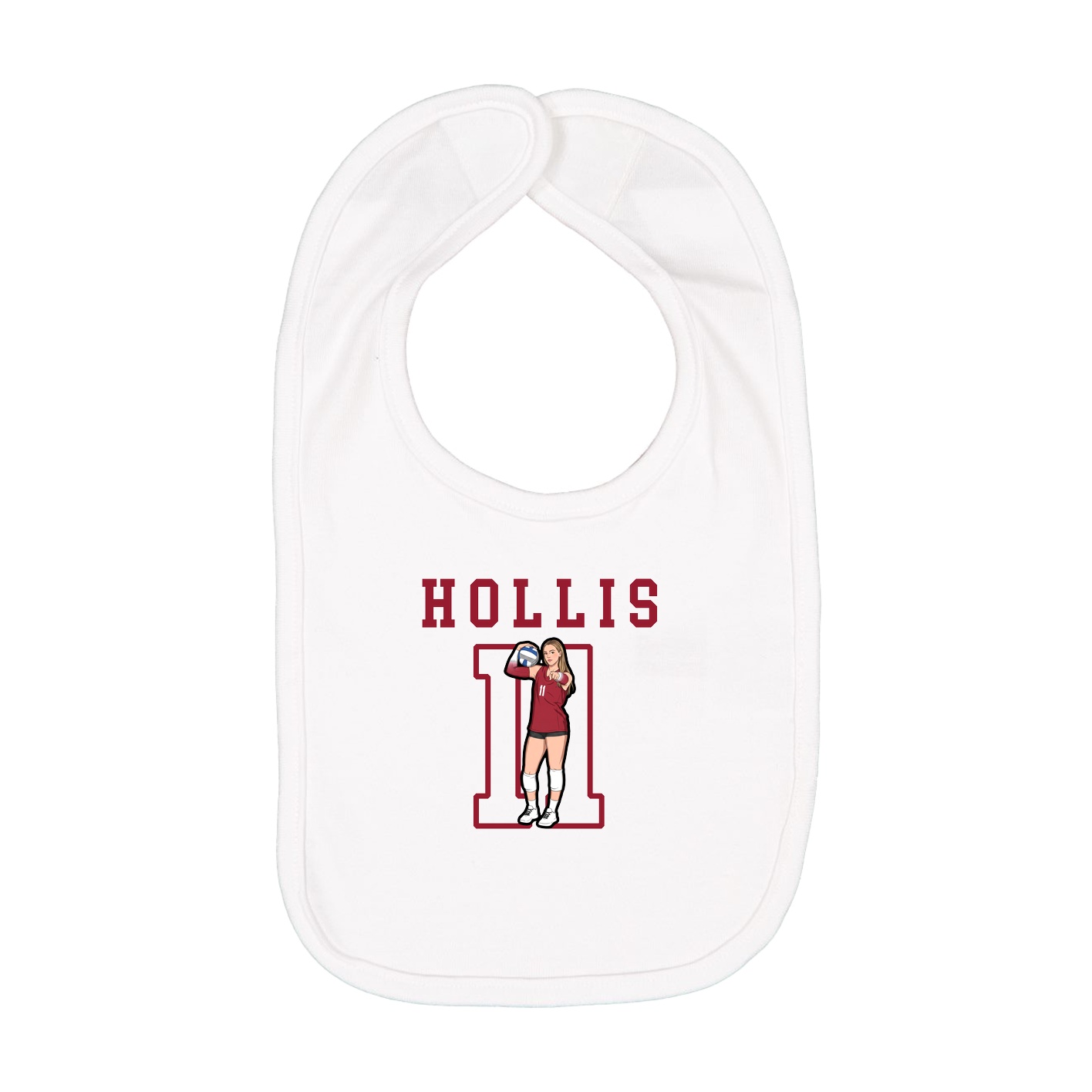 Infant Bib — Shirsey in White