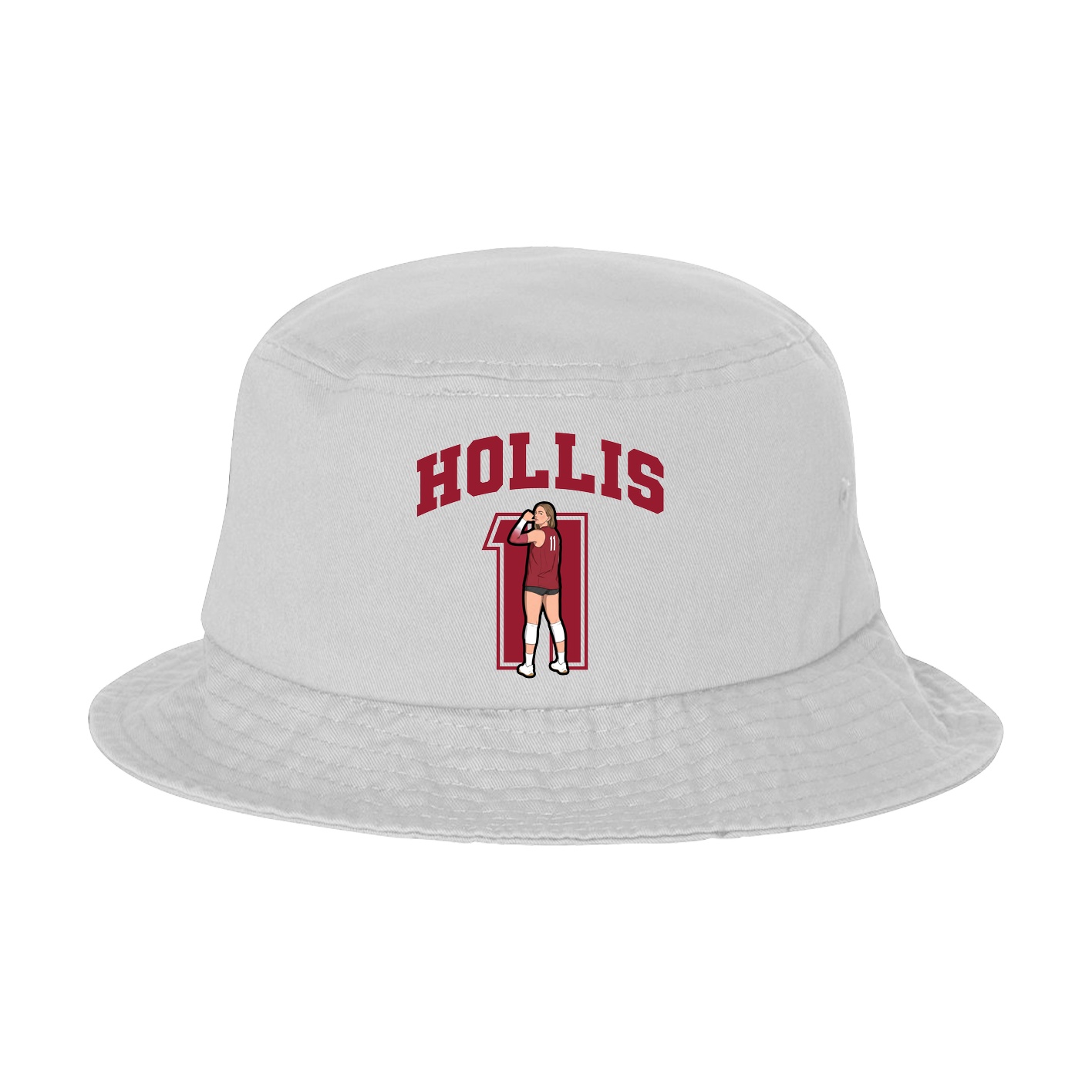 Bucket Cap — Number in White