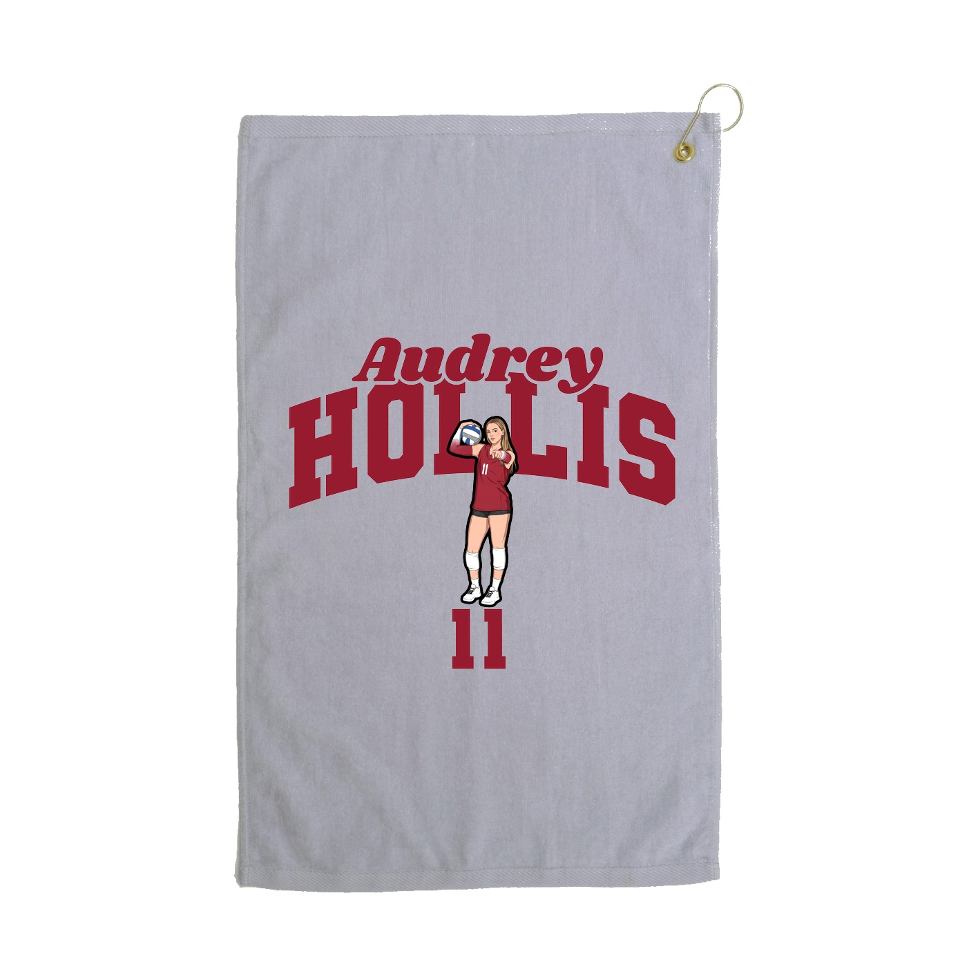 Golf Towel — Signature Arch in Grey