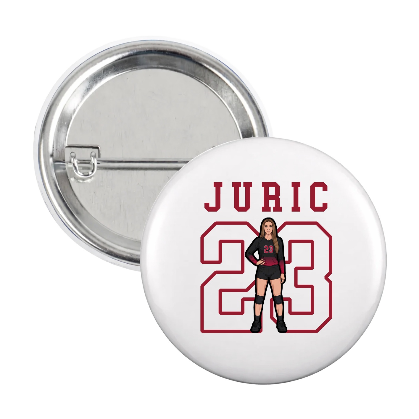 Game Day Button — Shirsey in White