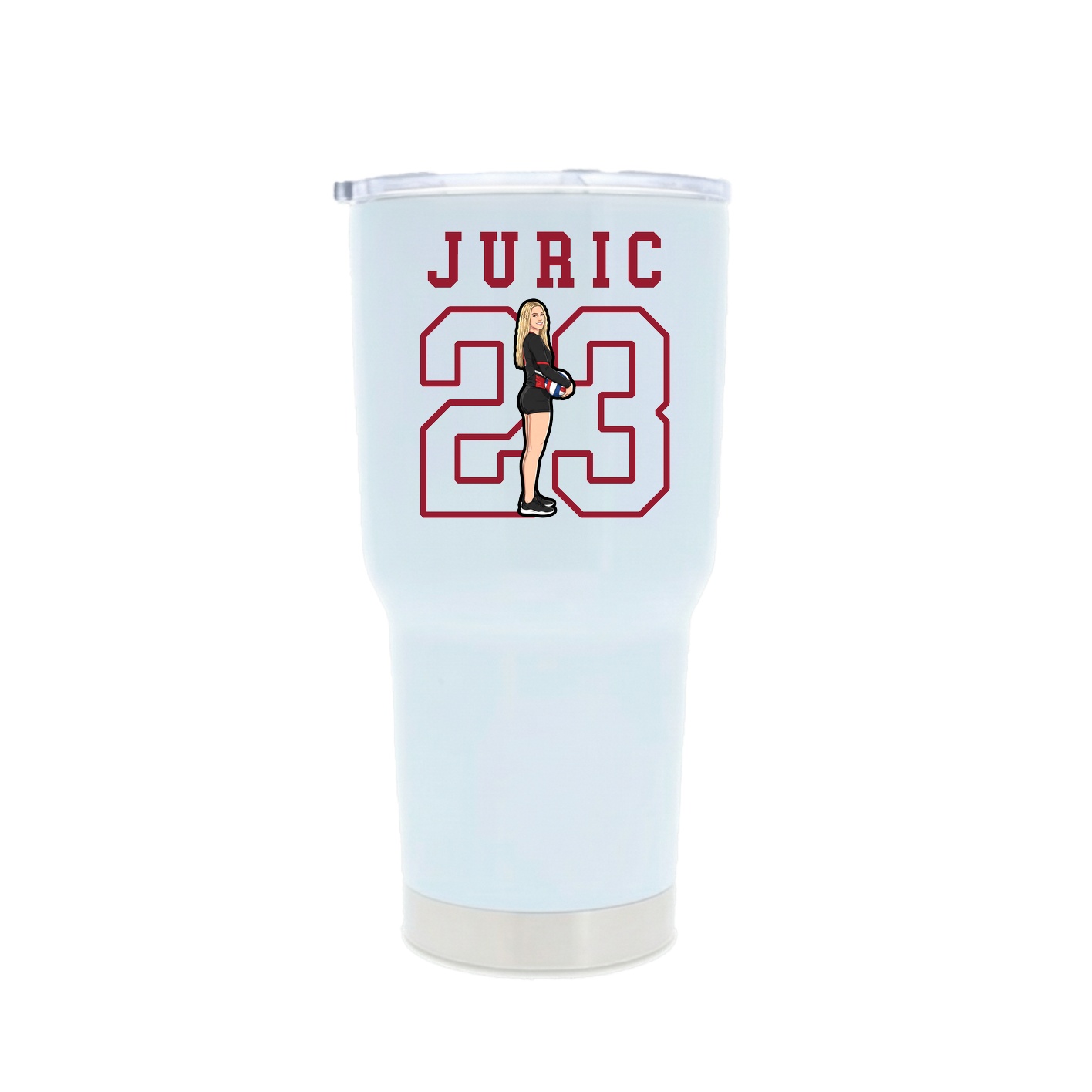 30oz Stainless Steel Tumbler — Shirsey in White