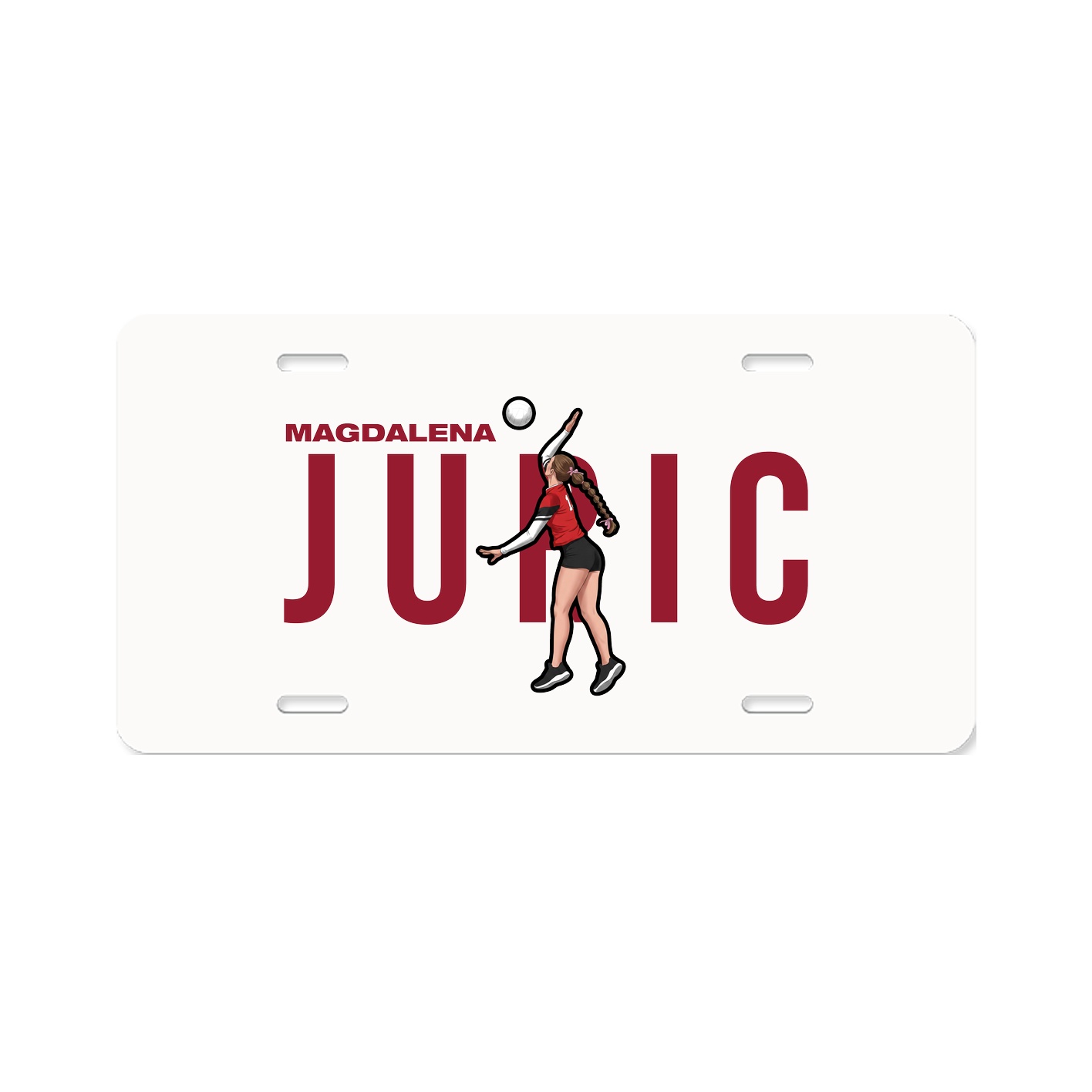 License Plate — Player Name in Classic