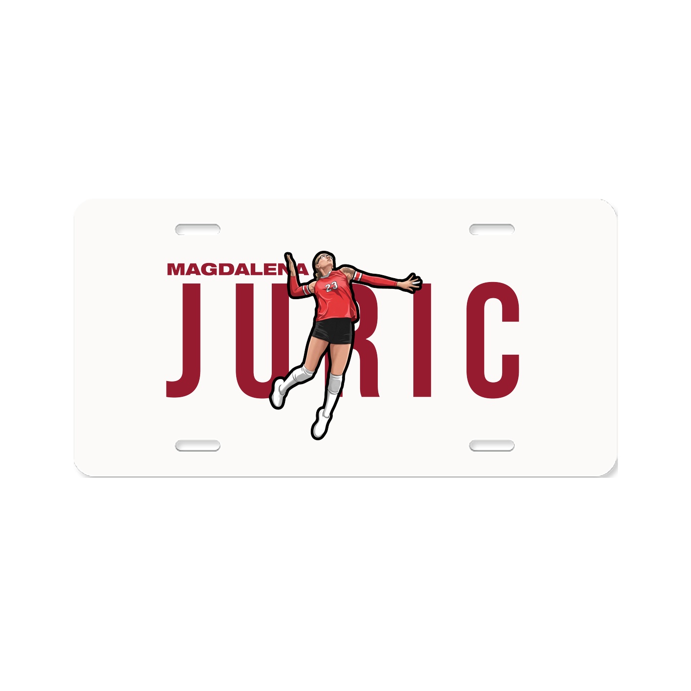 License Plate — Player Name in Classic