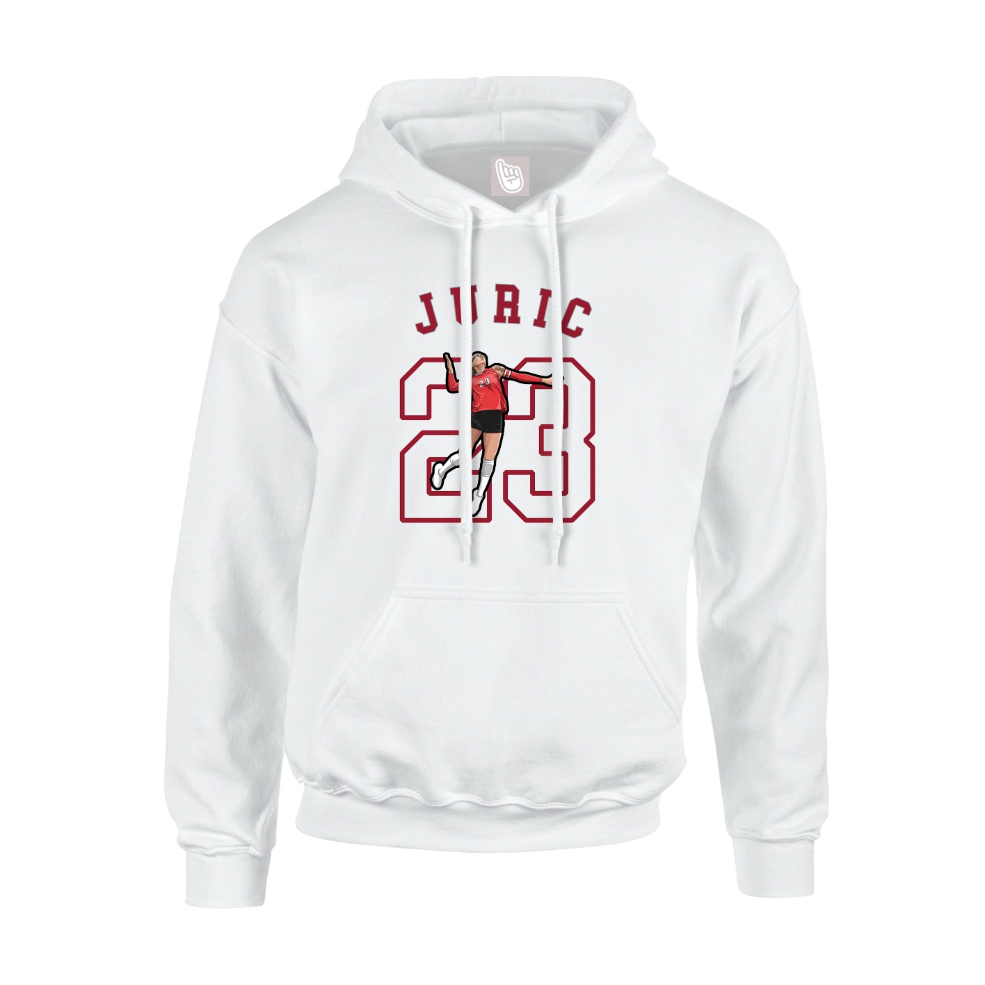 Youth Hoodie — Shirsey Arch in White
