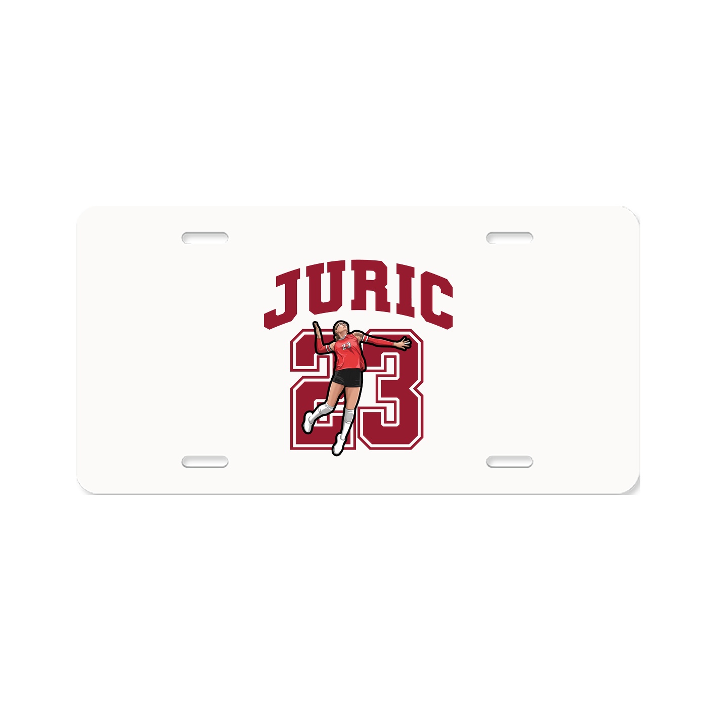 License Plate — Number in Classic